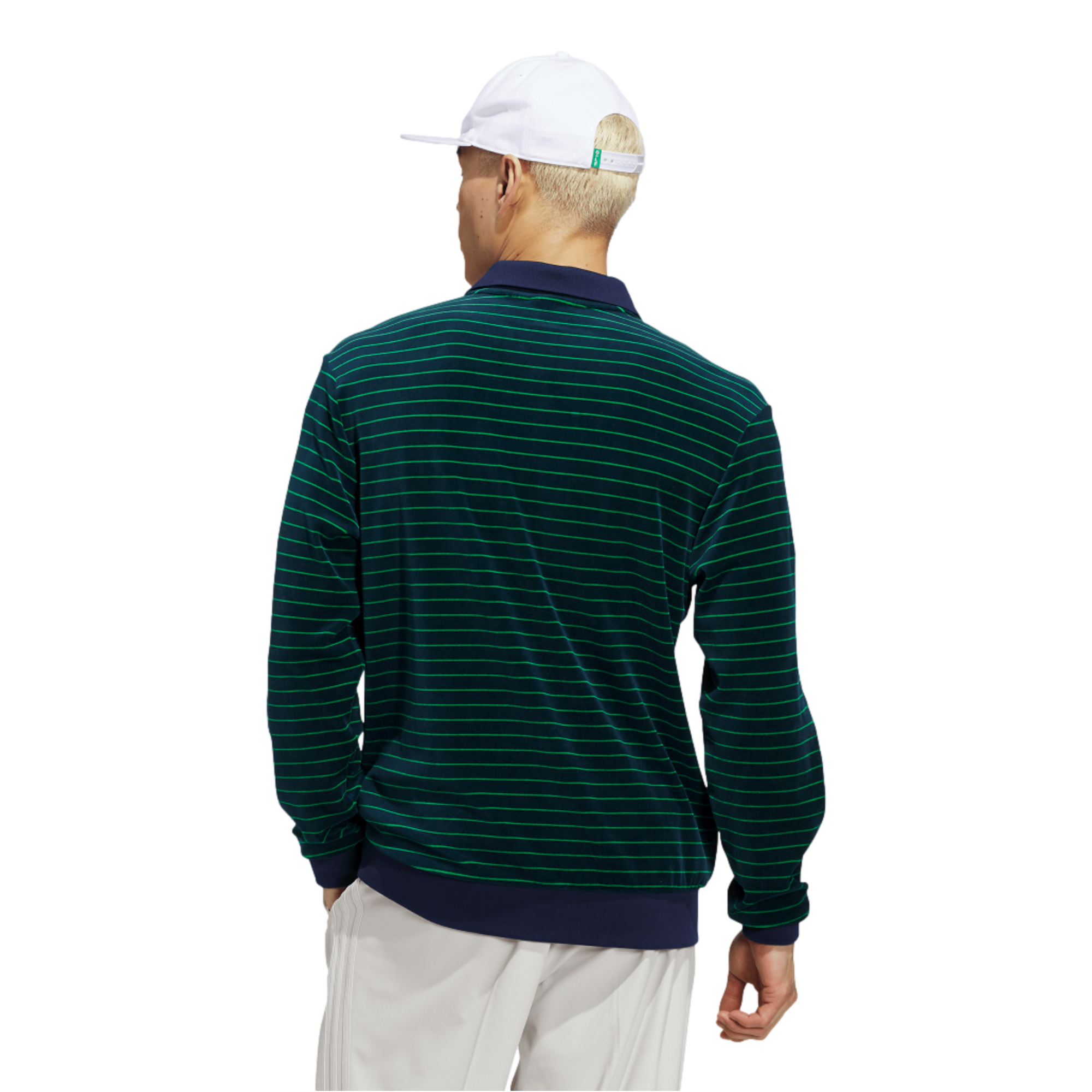 Originals Velour Mens Men's Long Sleeve Golf Polo Shirt