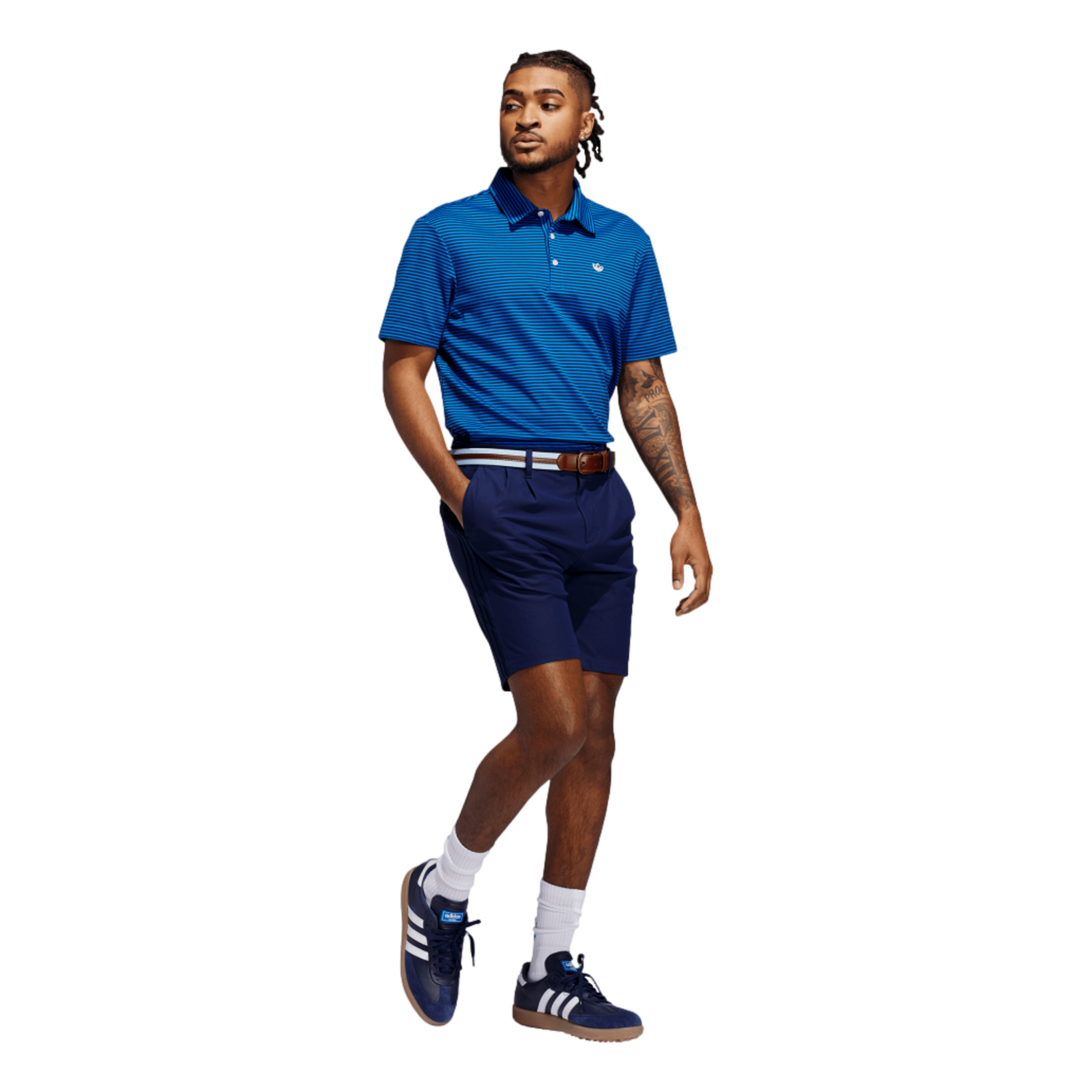 Originals Striped Mens Short Sleeve Golf Polo Shirt