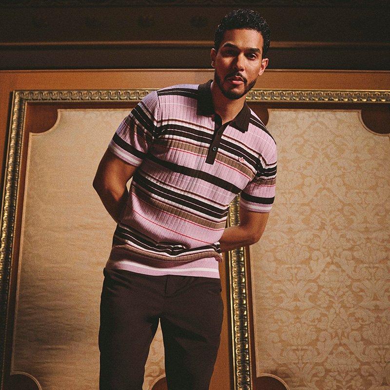 Originals Stripe Men's Golf Short Sleeve Polo Shirt