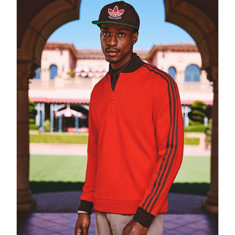 adidas Originals 3 Stripe Men's Golf Quarter Zip