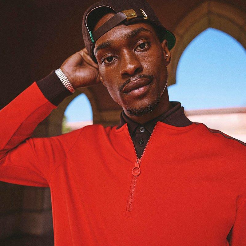 Originals 3 Stripe Men's Golf Quarter Zip