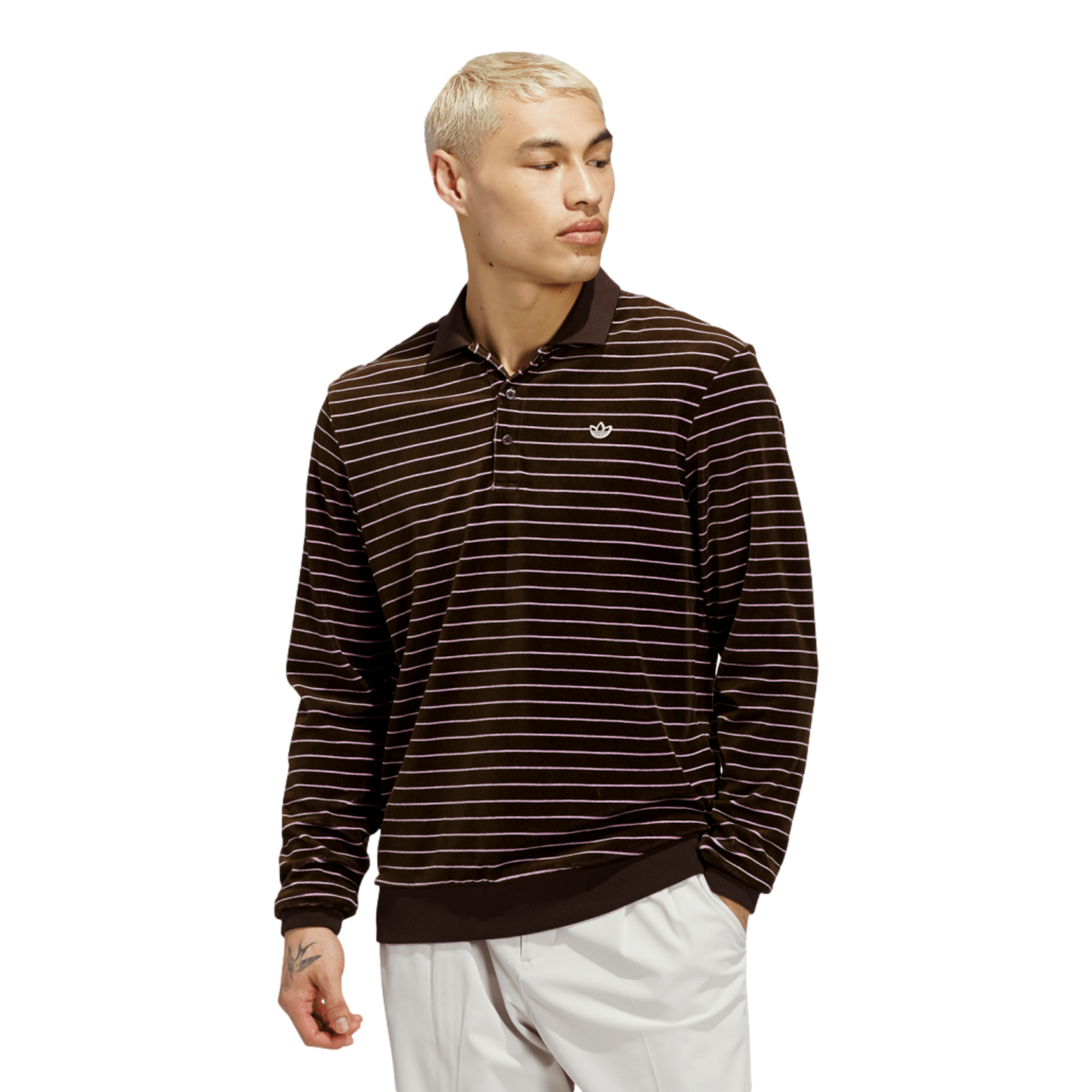 Originals Knit Men's Long Sleeve Golf Polo Shirt