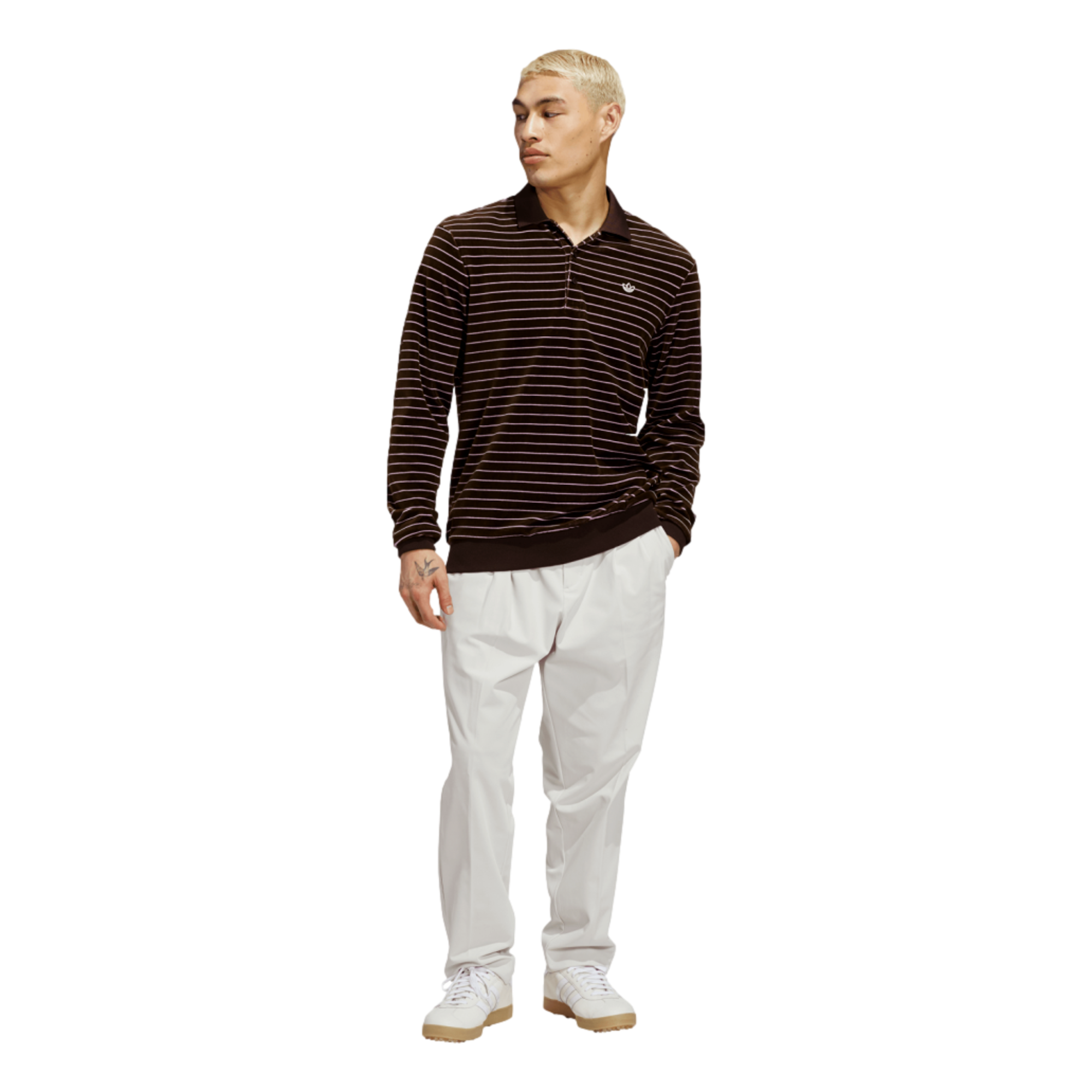 Originals Knit Men's Long Sleeve Golf Polo Shirt