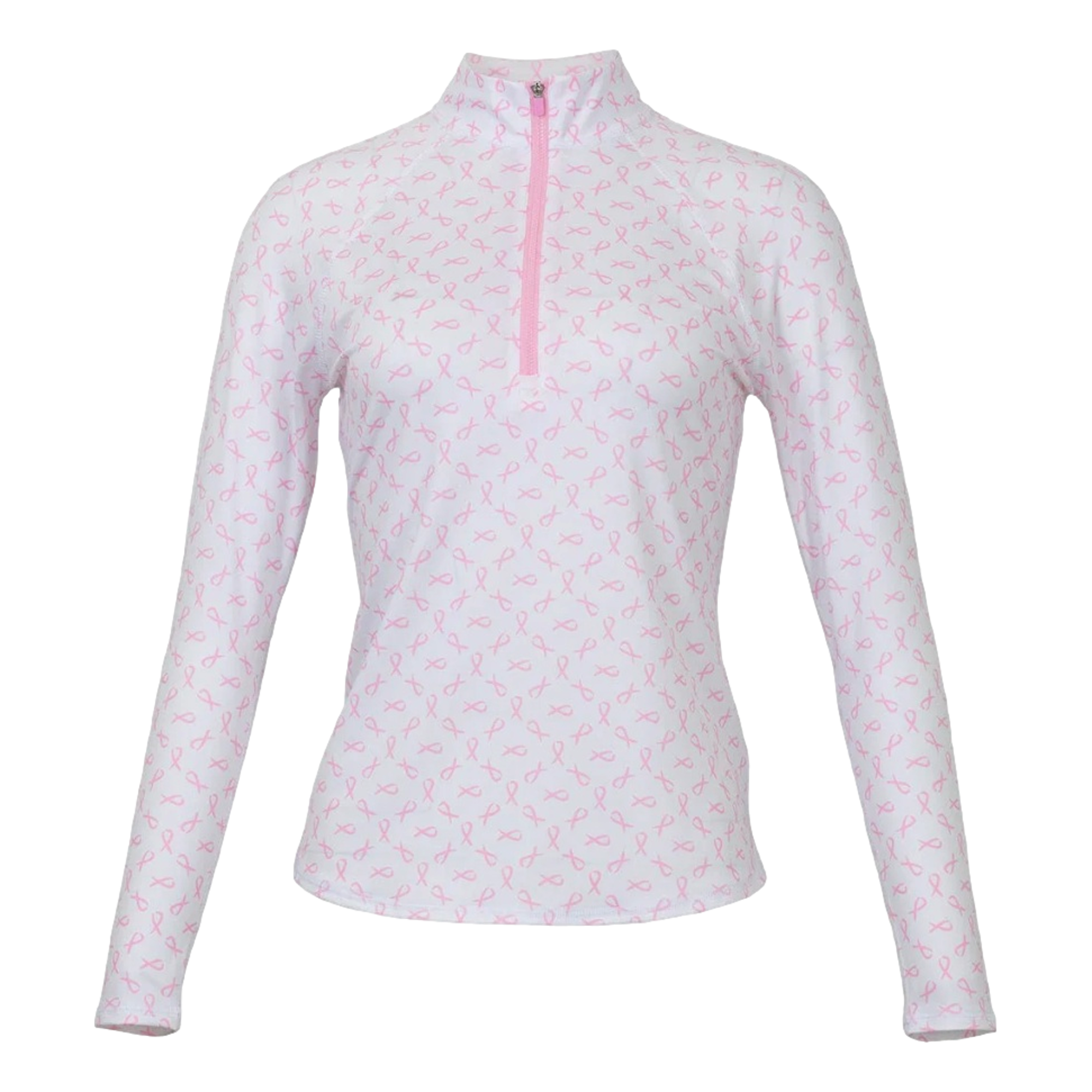 Rosy Pink Ribbons Women's Golf Quarter Zip