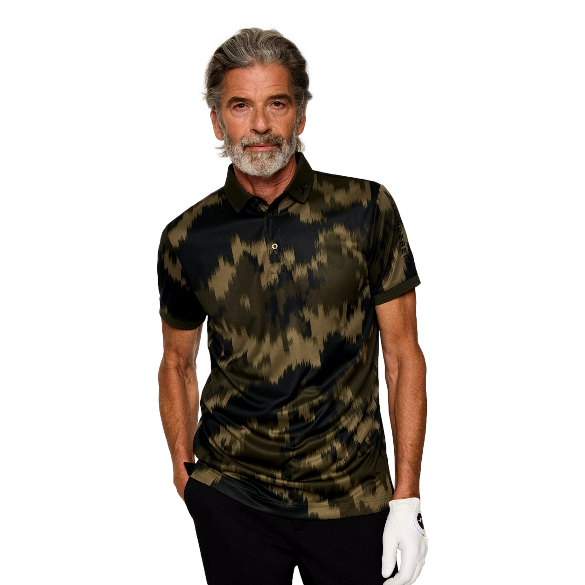 Tour Tech Print Men's Short Sleeve Golf Polo Shirt