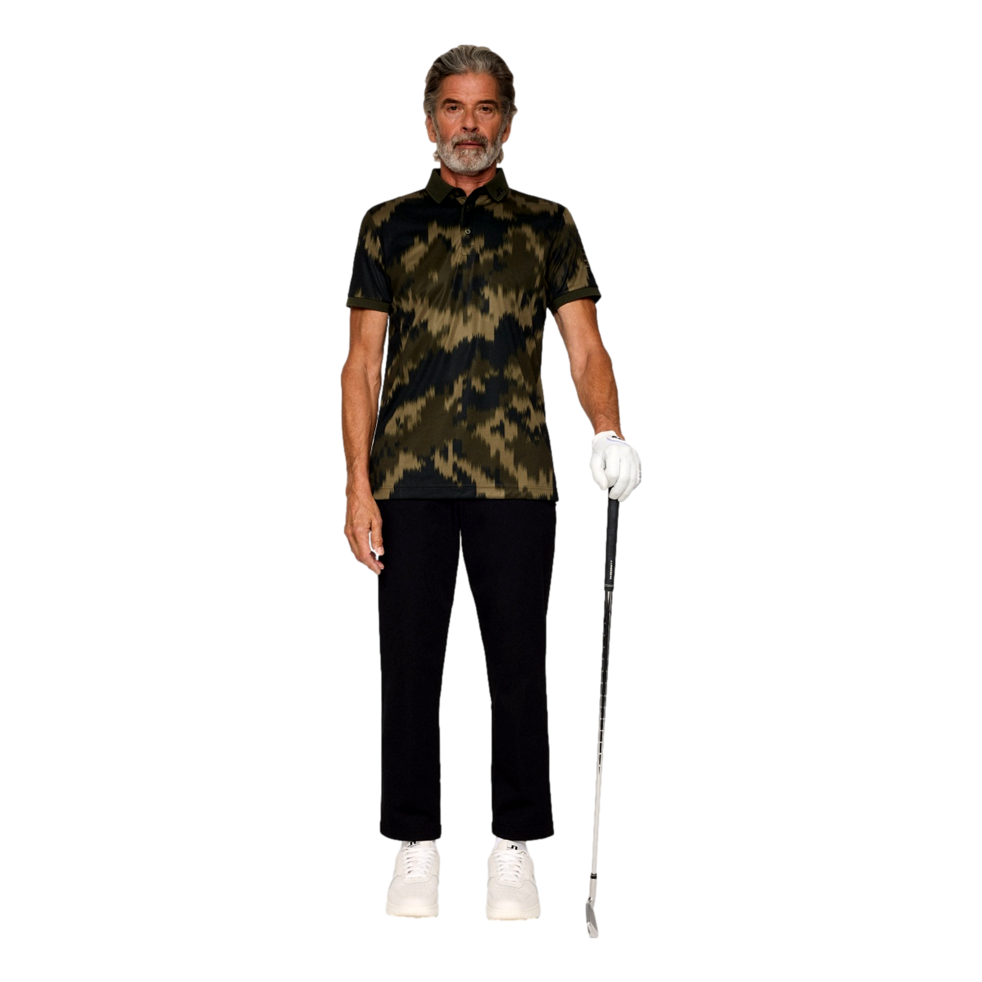 Tour Tech Print Men's Short Sleeve Golf Polo Shirt