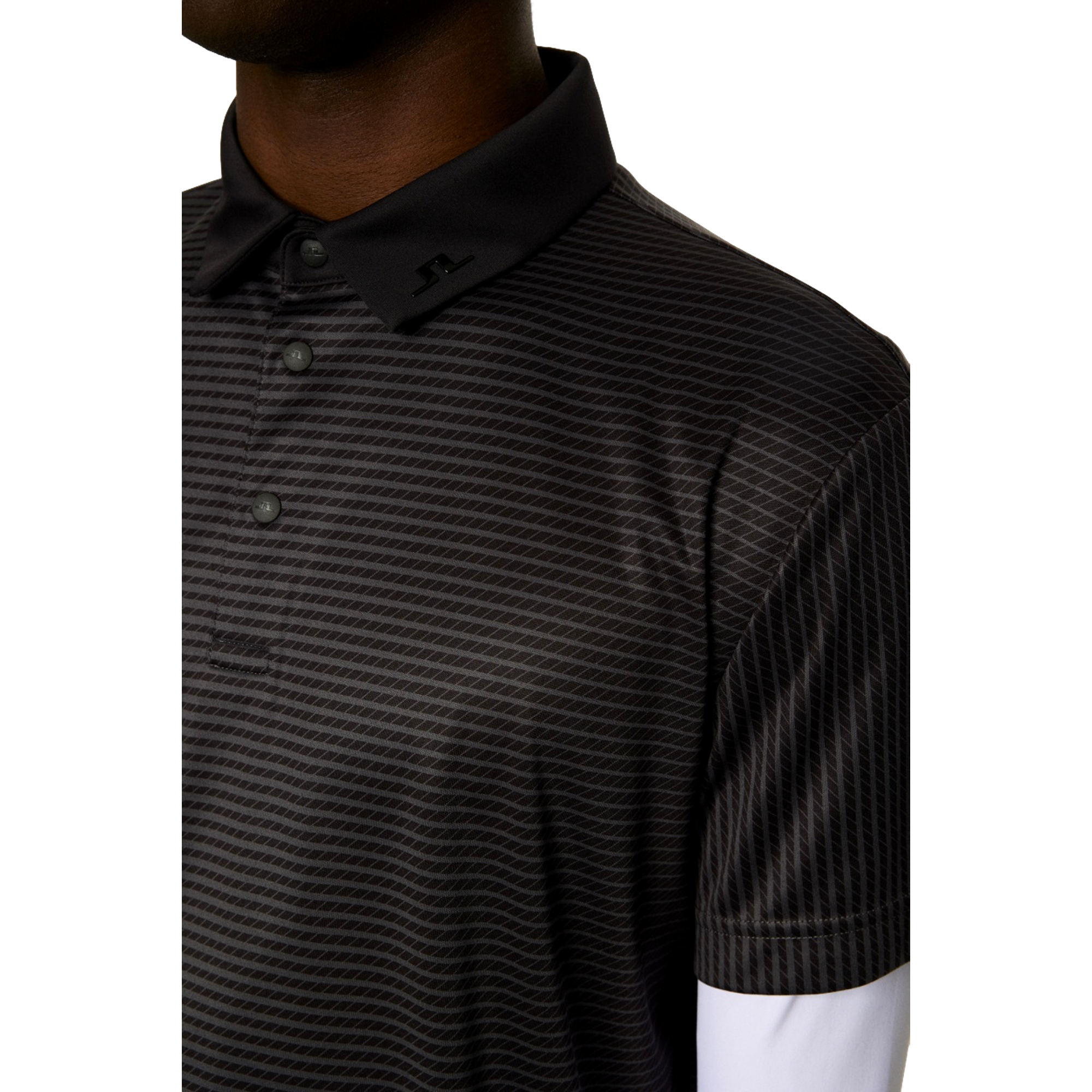 Marvin Striped Men's Short Sleeve Golf Polo Shirt