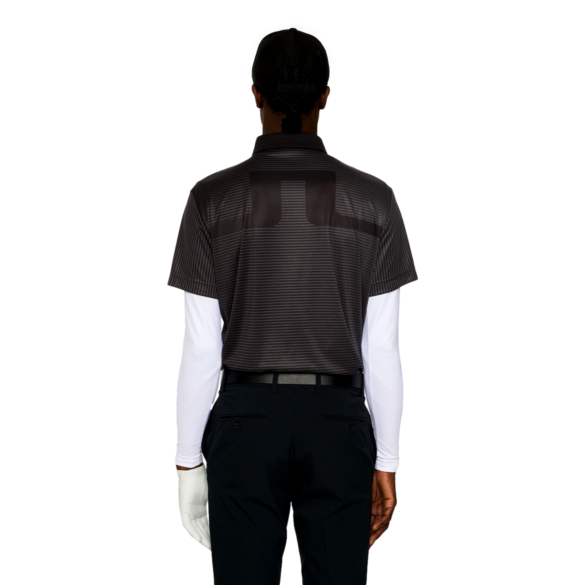 Marvin Striped Men's Short Sleeve Golf Polo Shirt