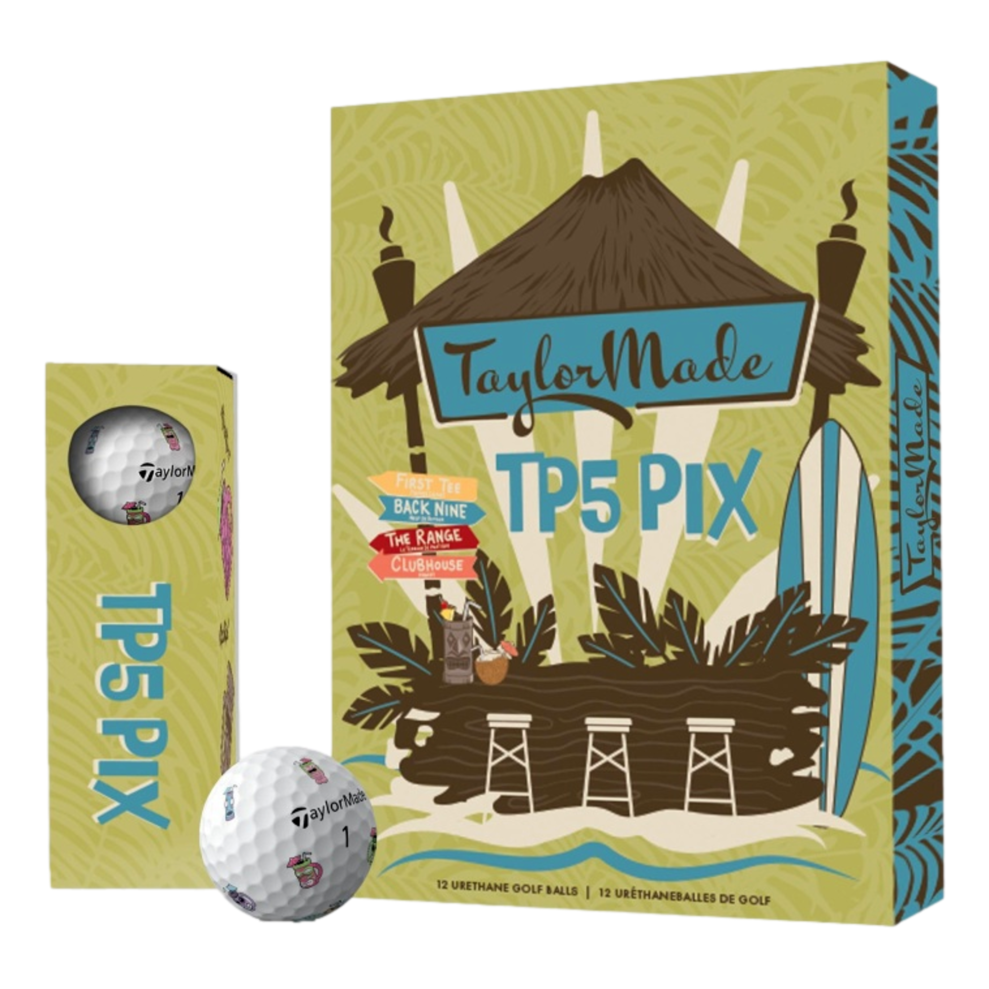 TaylorMade TP5 PIX 3.0 Tiki 2024 Golf Balls | PGA TOUR Superstore