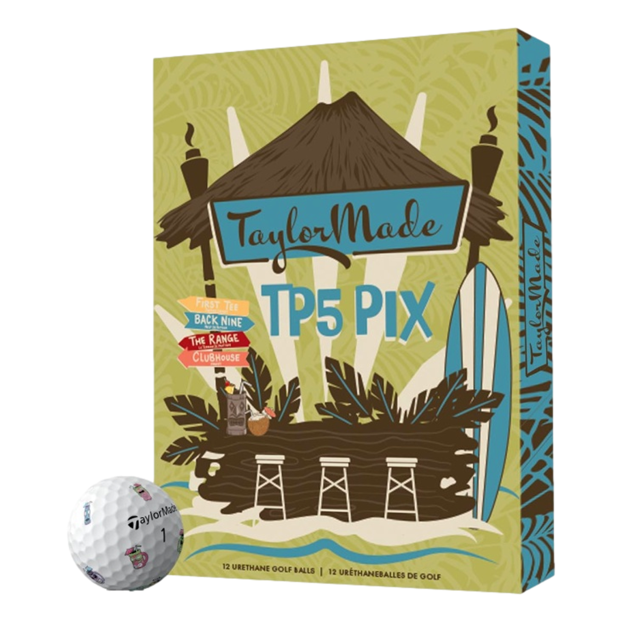 TaylorMade TP5 PIX 3.0 Tiki 2024 Golf Balls | PGA TOUR Superstore
