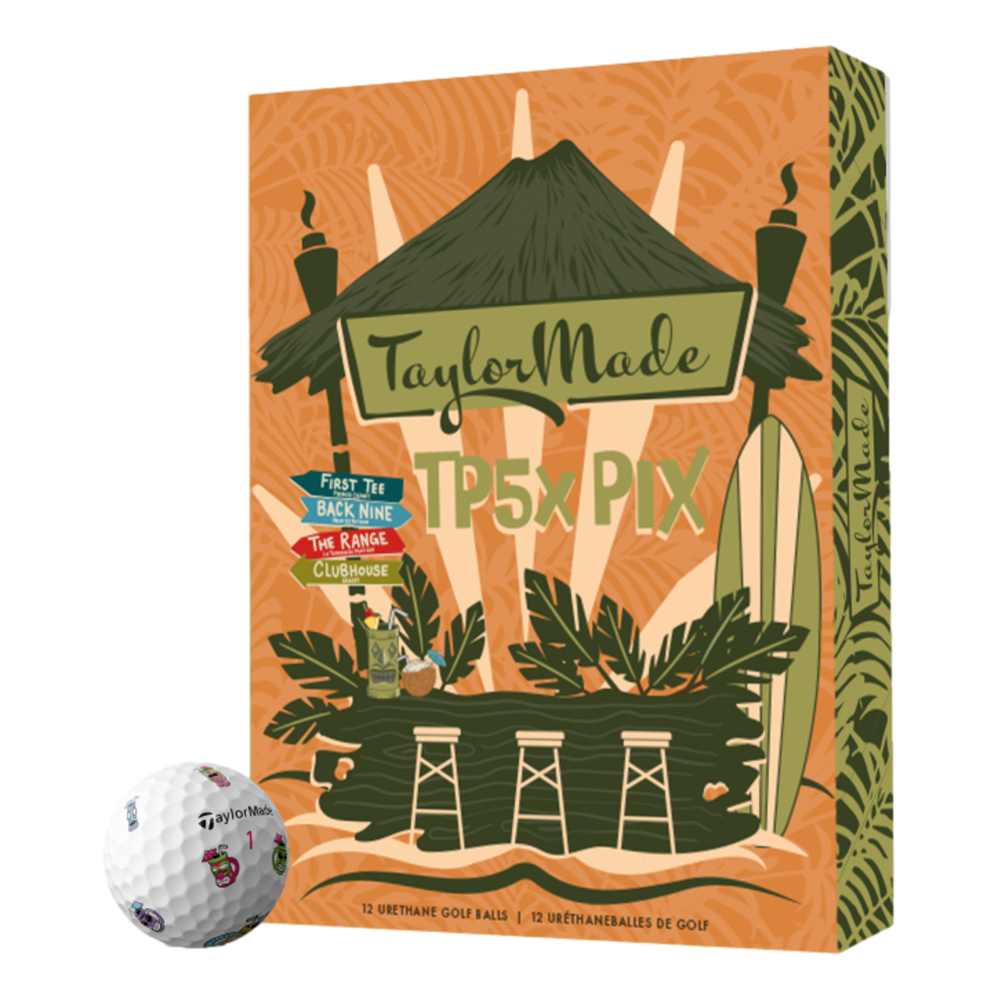 TP5x Pix 3.0 Hawaiian Tiki 2024 Golf Balls