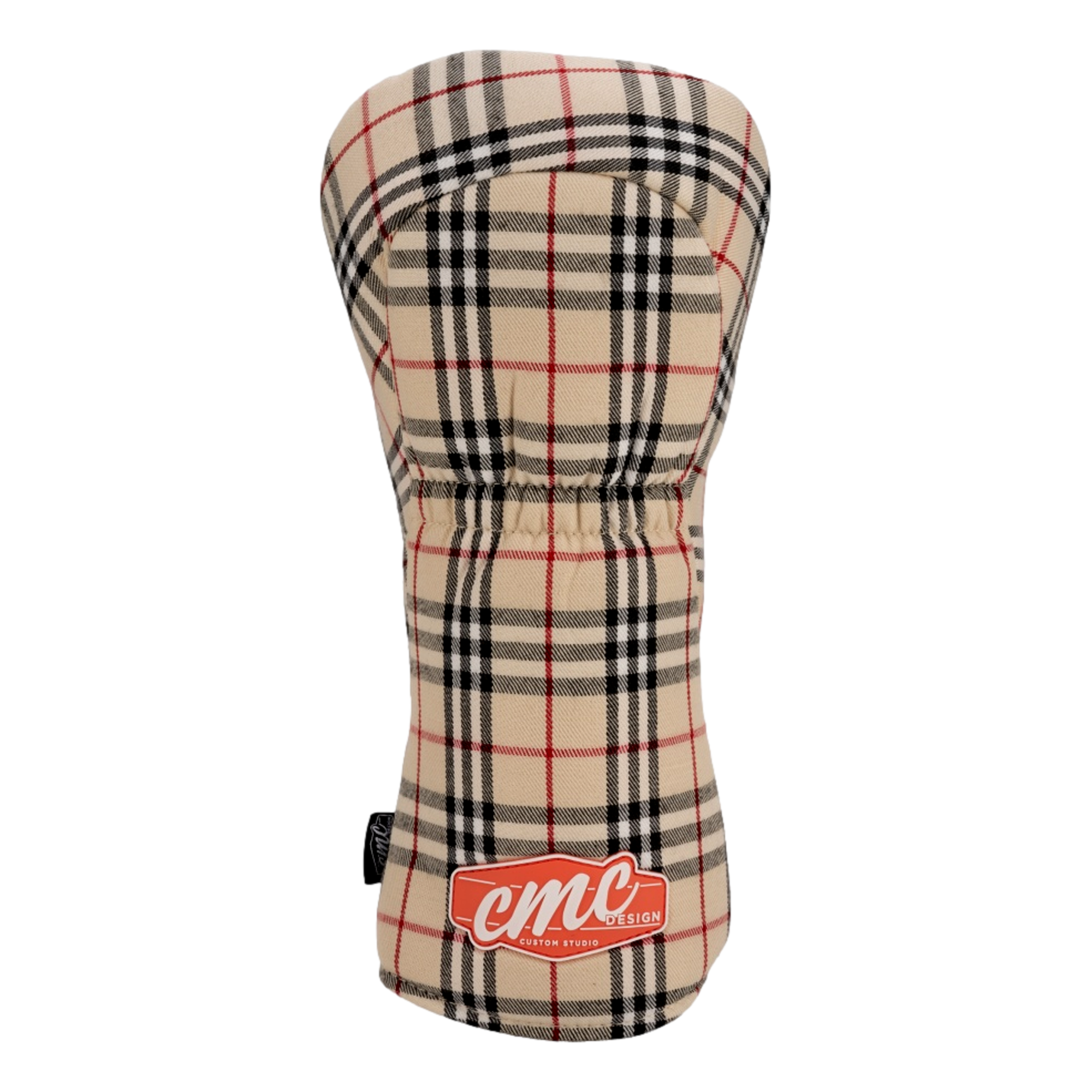 Golf Now Wine Later Plaid Driver Headcover