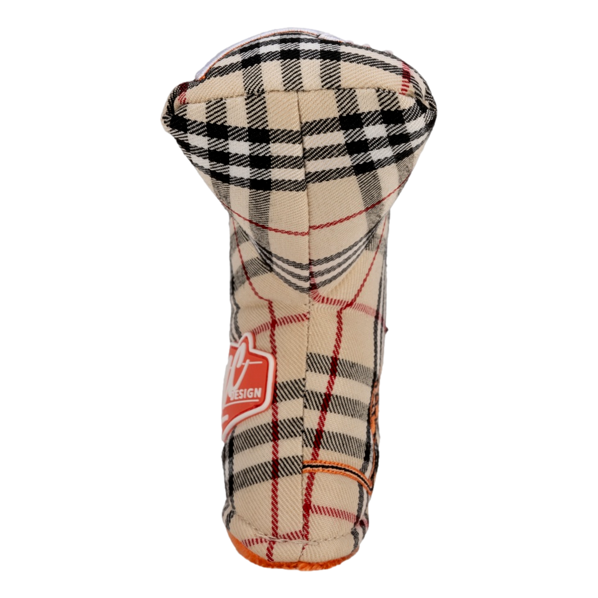 Golf Now Wine Later Plaid Blade Putter Headcover