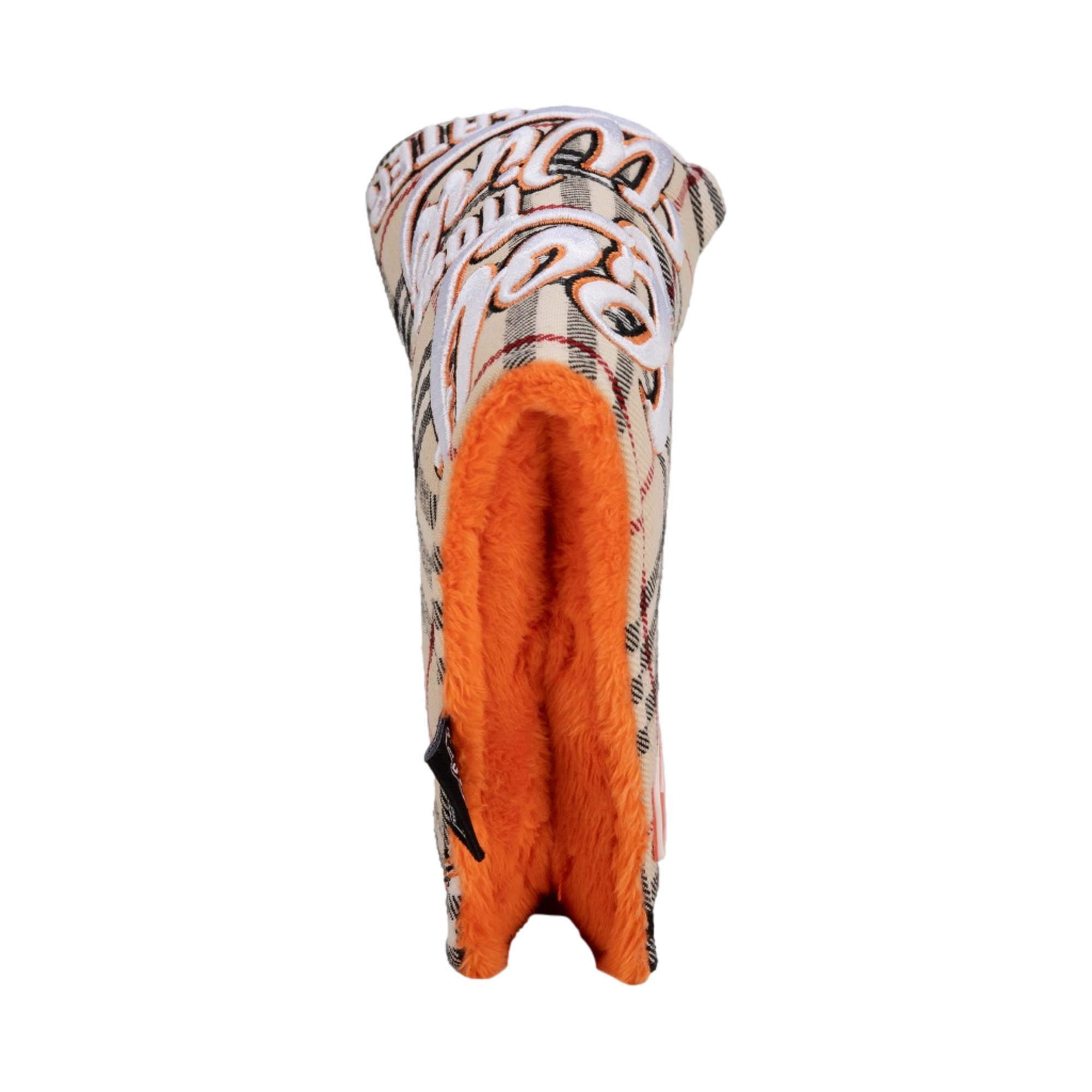 Golf Now Wine Later Plaid Blade Putter Headcover