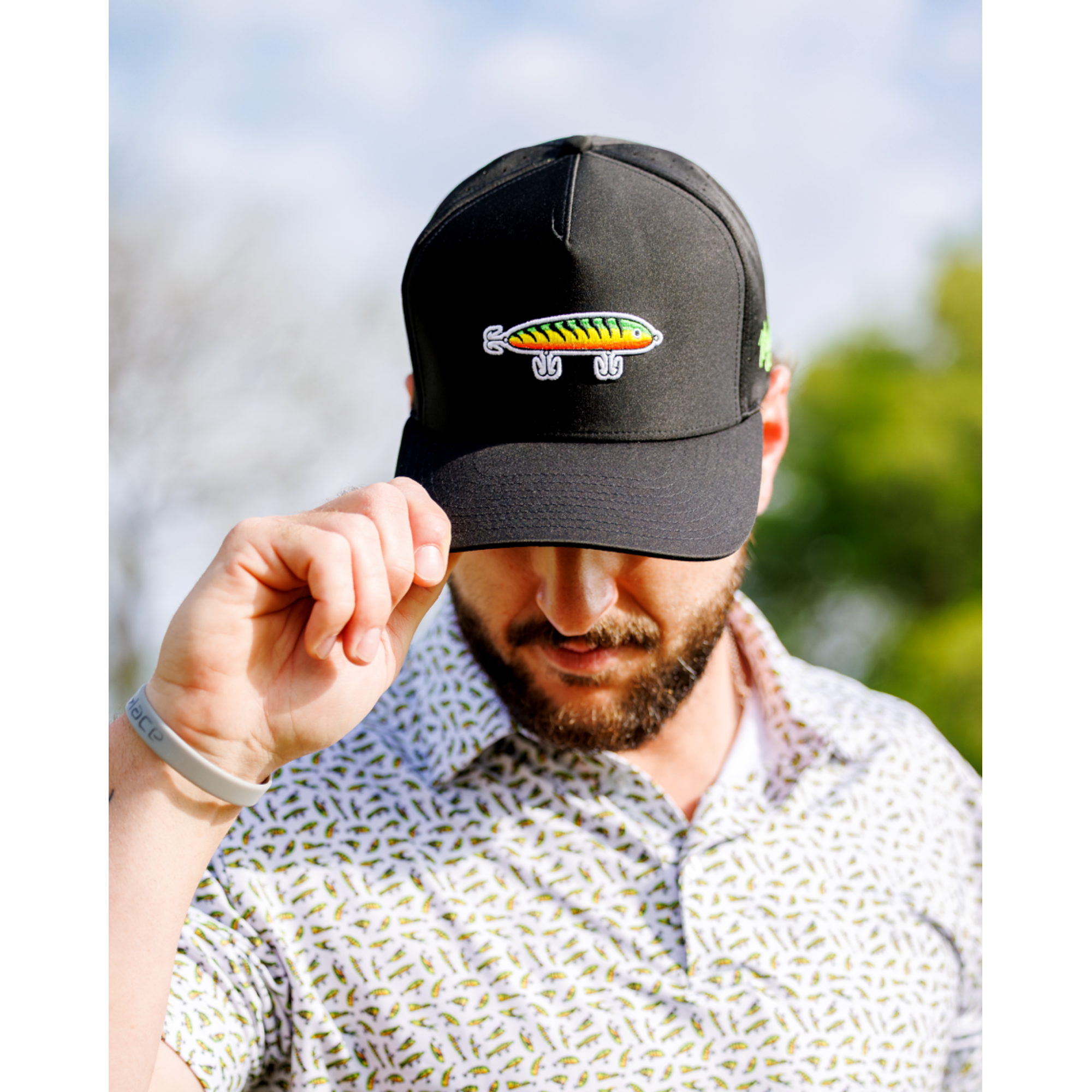 Lured In Men's Golf Hat
