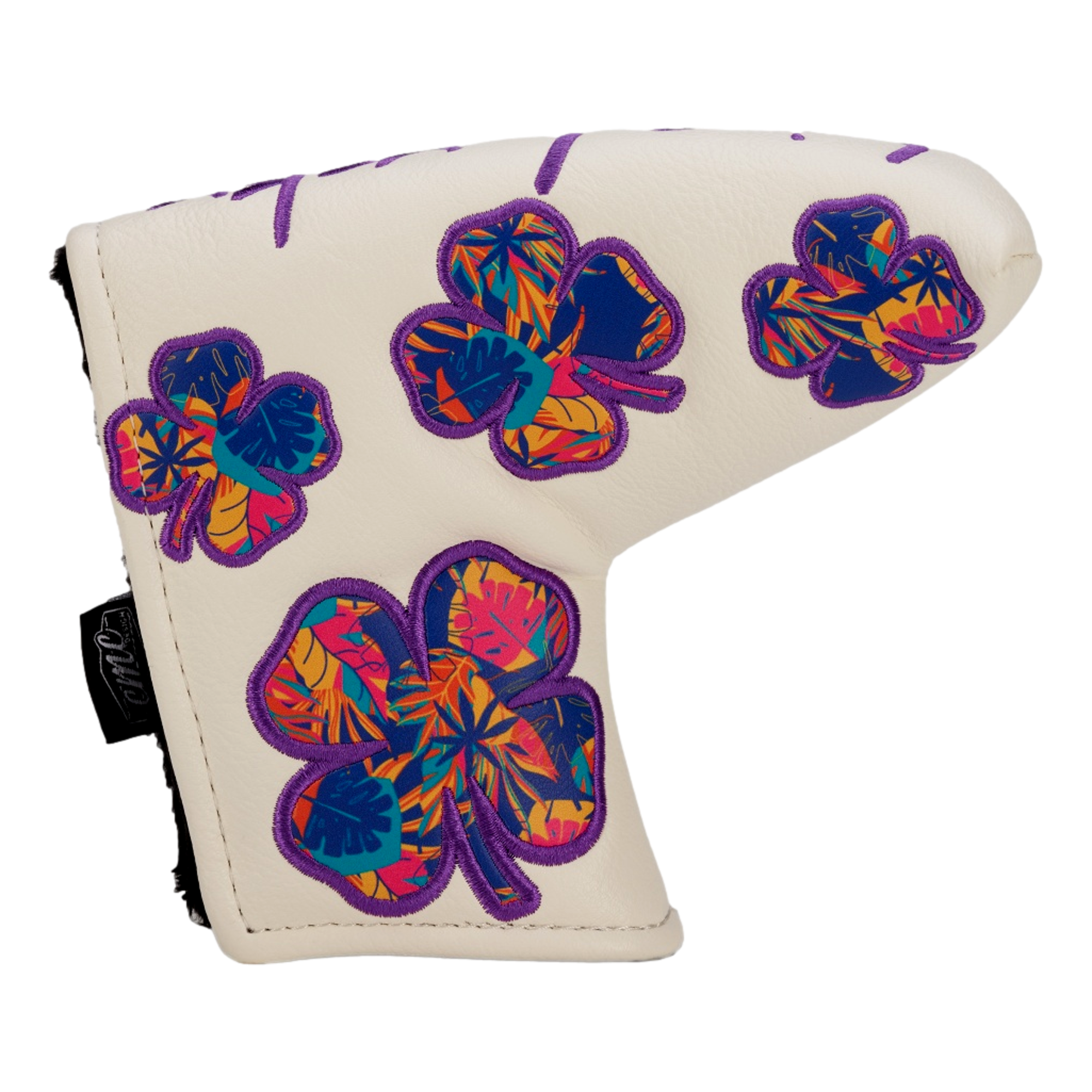 Live Lucky Purple Luau Blade Putter Headcover
