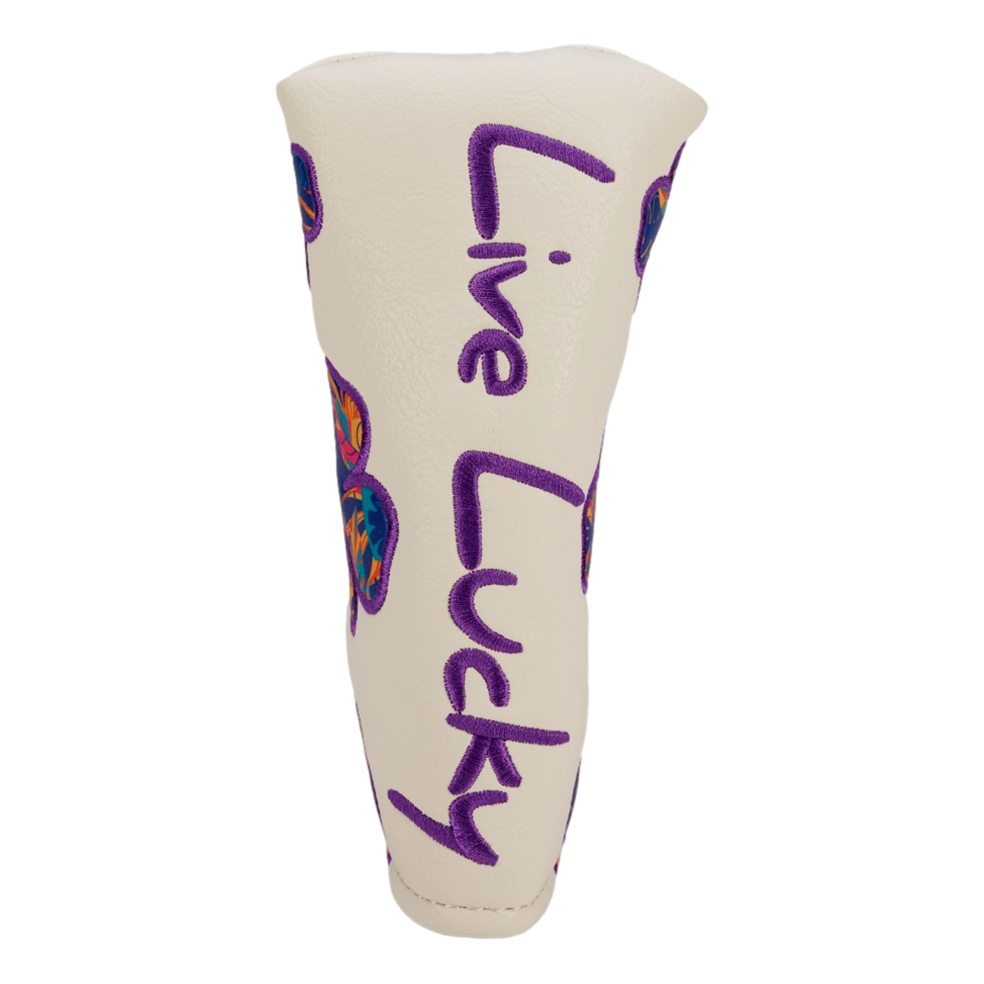 Live Lucky Purple Luau Blade Putter Headcover
