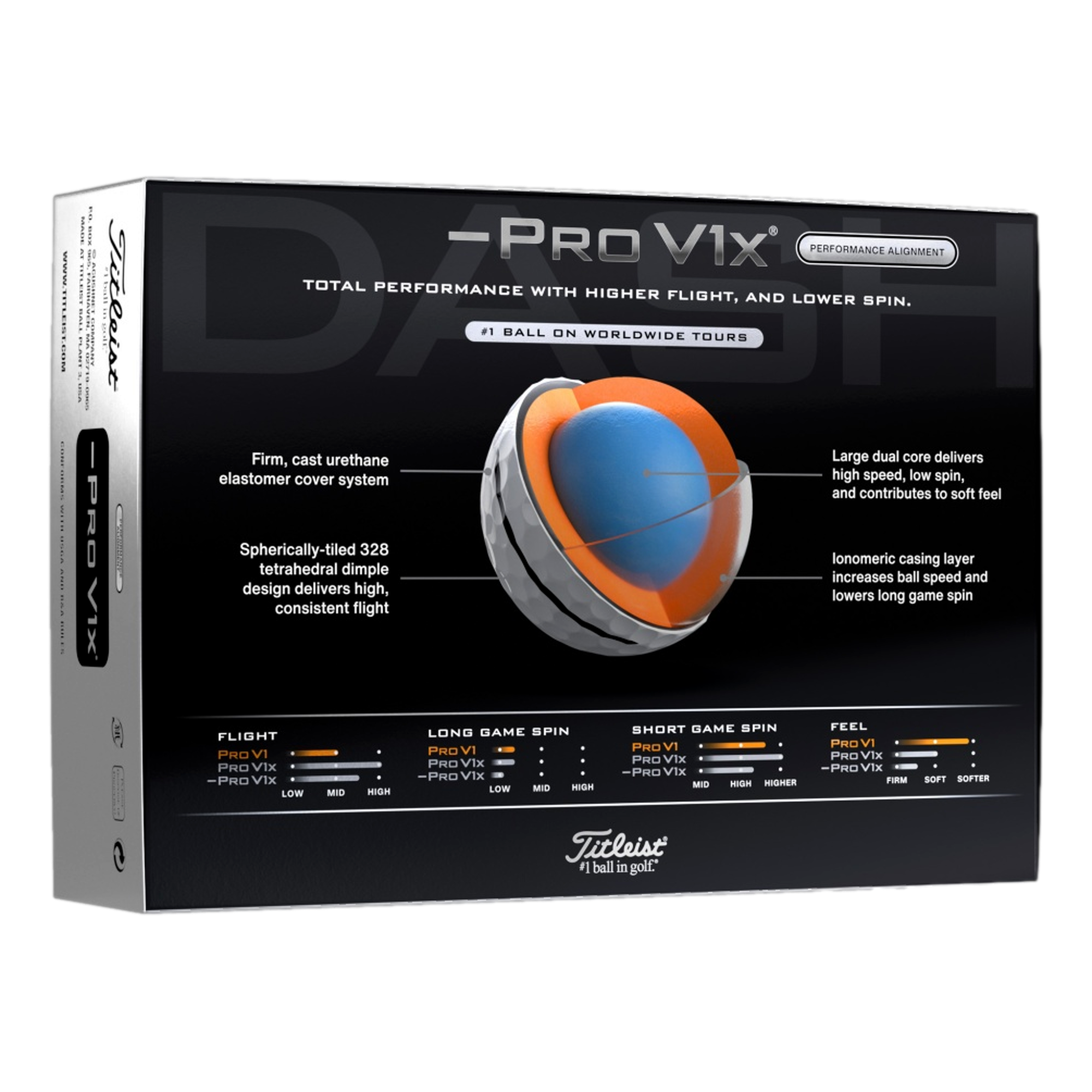 Pro V1 Left Dash AIM Performance 2025 Golf Balls