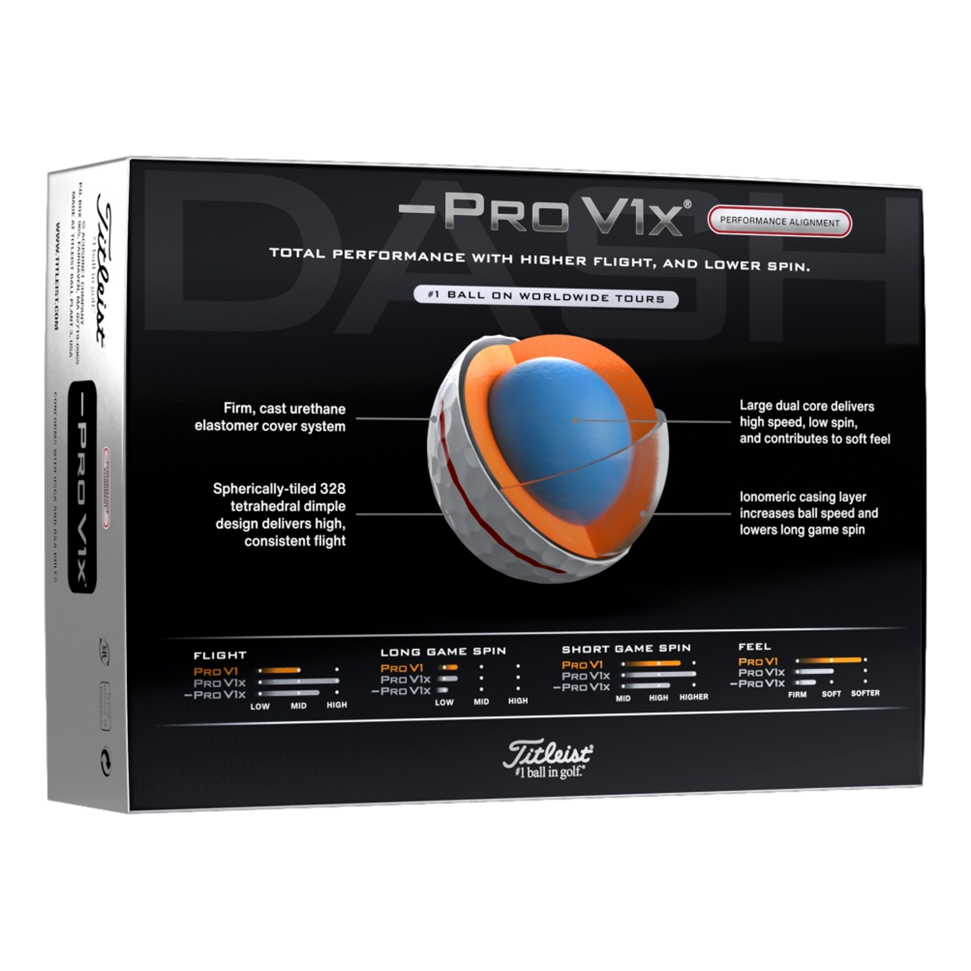 Pro V1 Left Dash AIM Performance 2025 Golf Balls