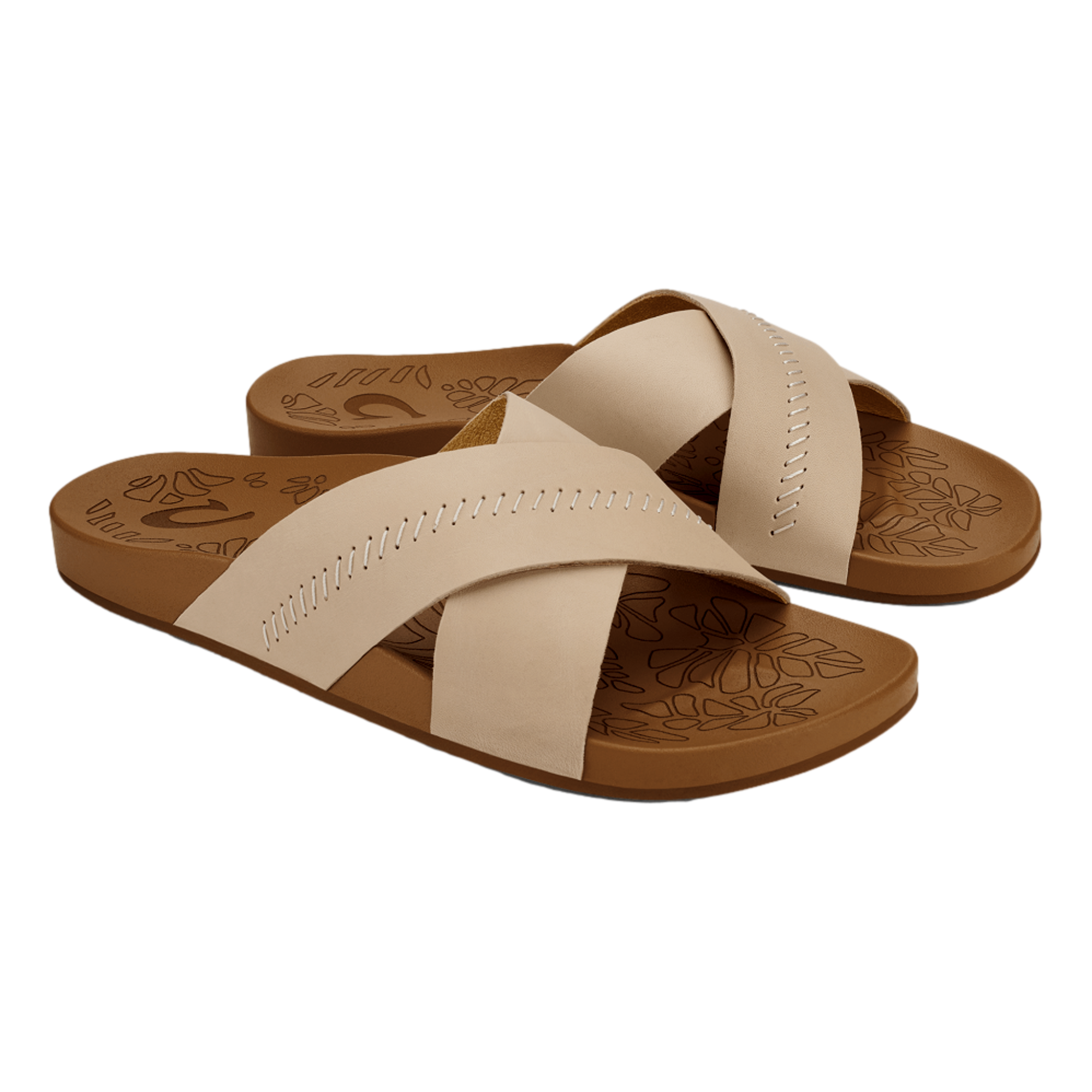 Kīpe&lsquo;a &lsquo;Olu Women&rsquo;s Leather Slide Sandals