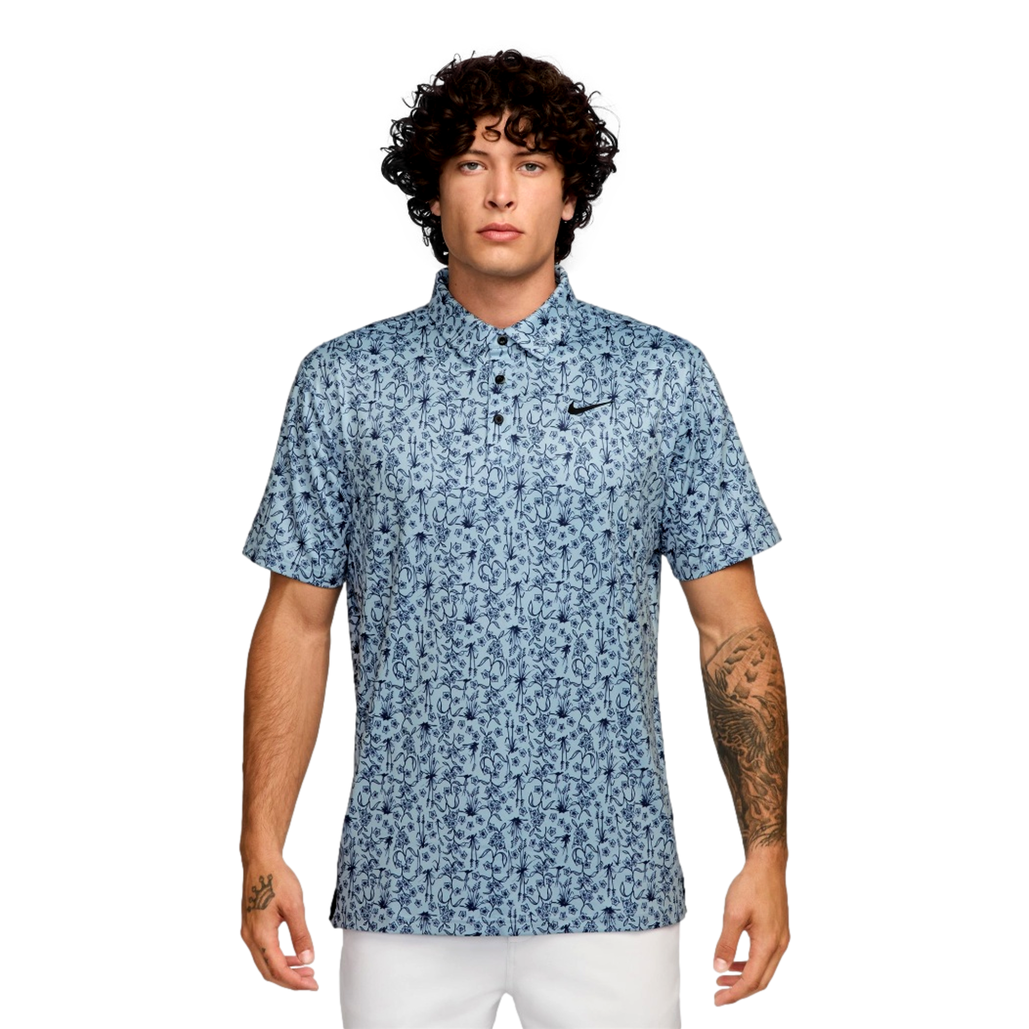 Dri-Fit Tour POA Print Men's Golf Polo Shirt