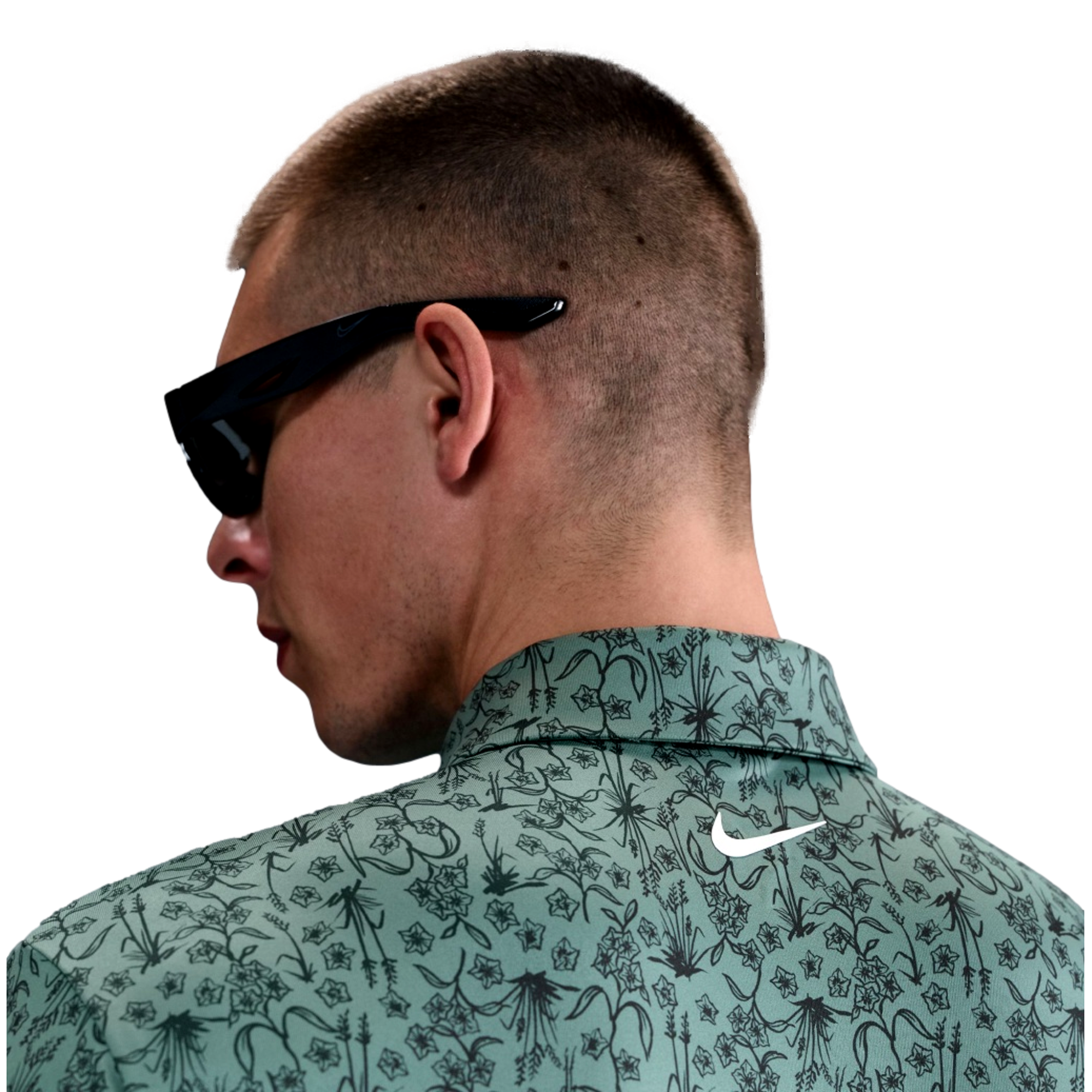 Dri-Fit Tour POA Print Men's Short Sleeve Golf Polo Shirt