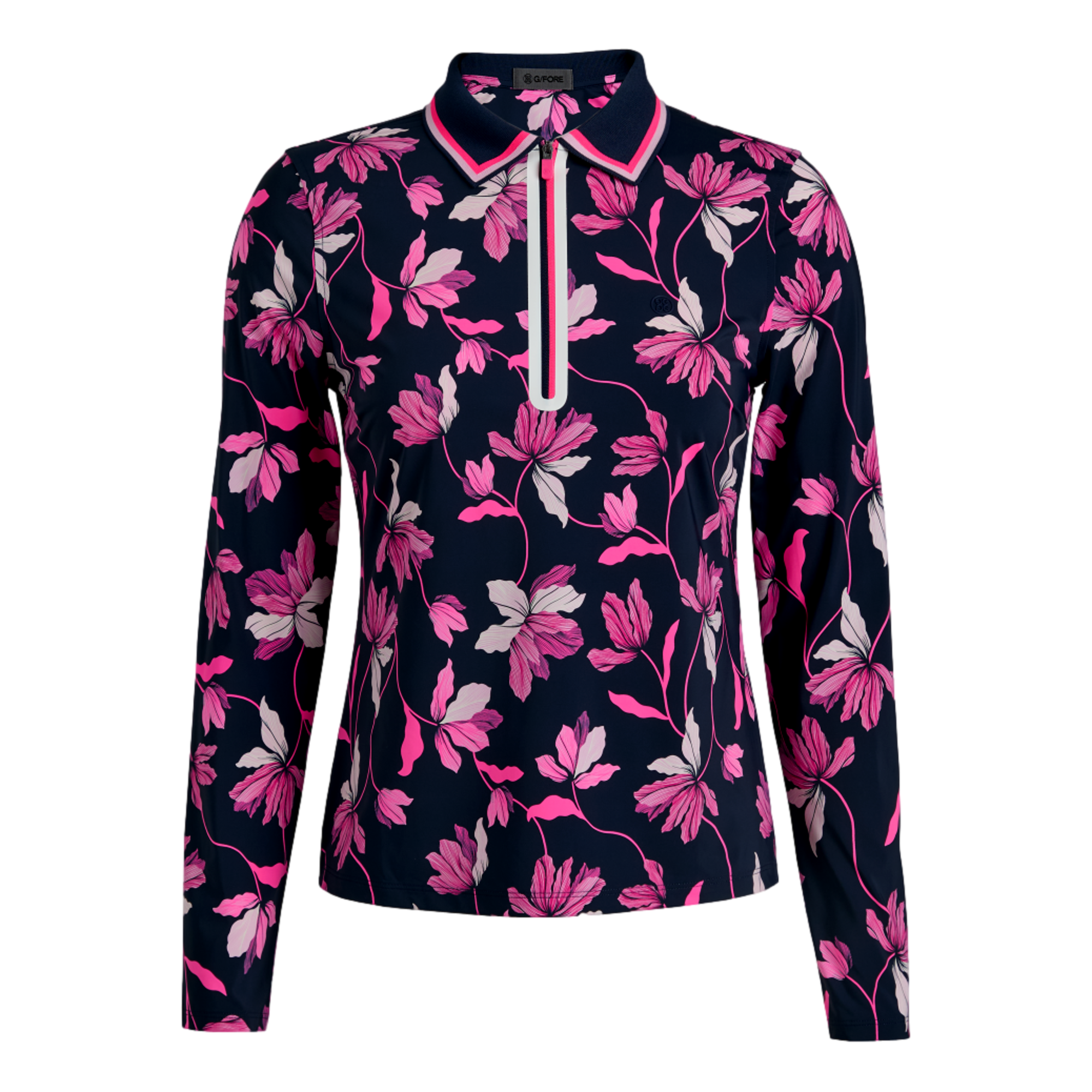 Iris Silky Tech Nylon Women's Long Sleeve Golf Polo Shirt | PGA