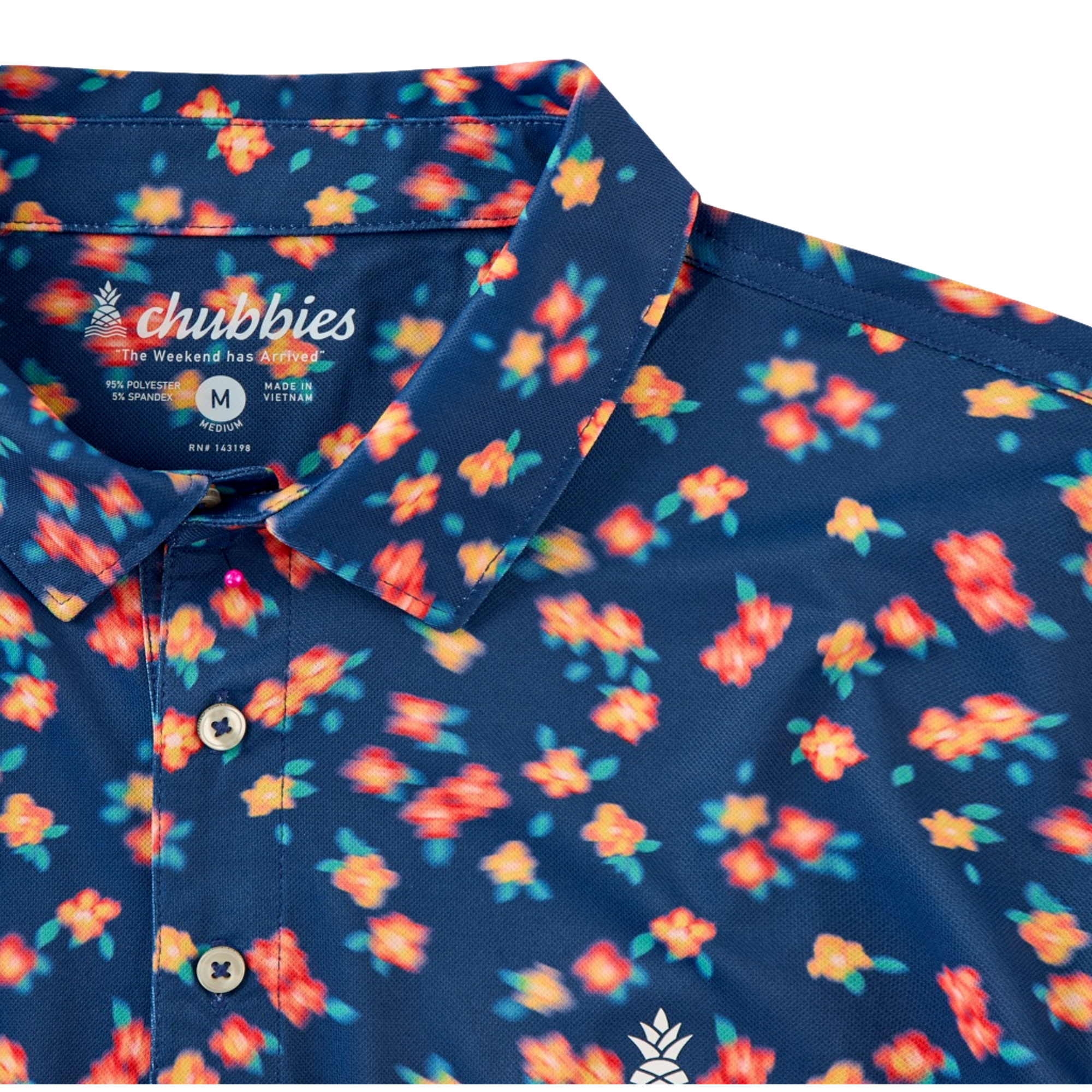 The Flowers In Motion Men's Short Sleeve Golf Polo Shirt