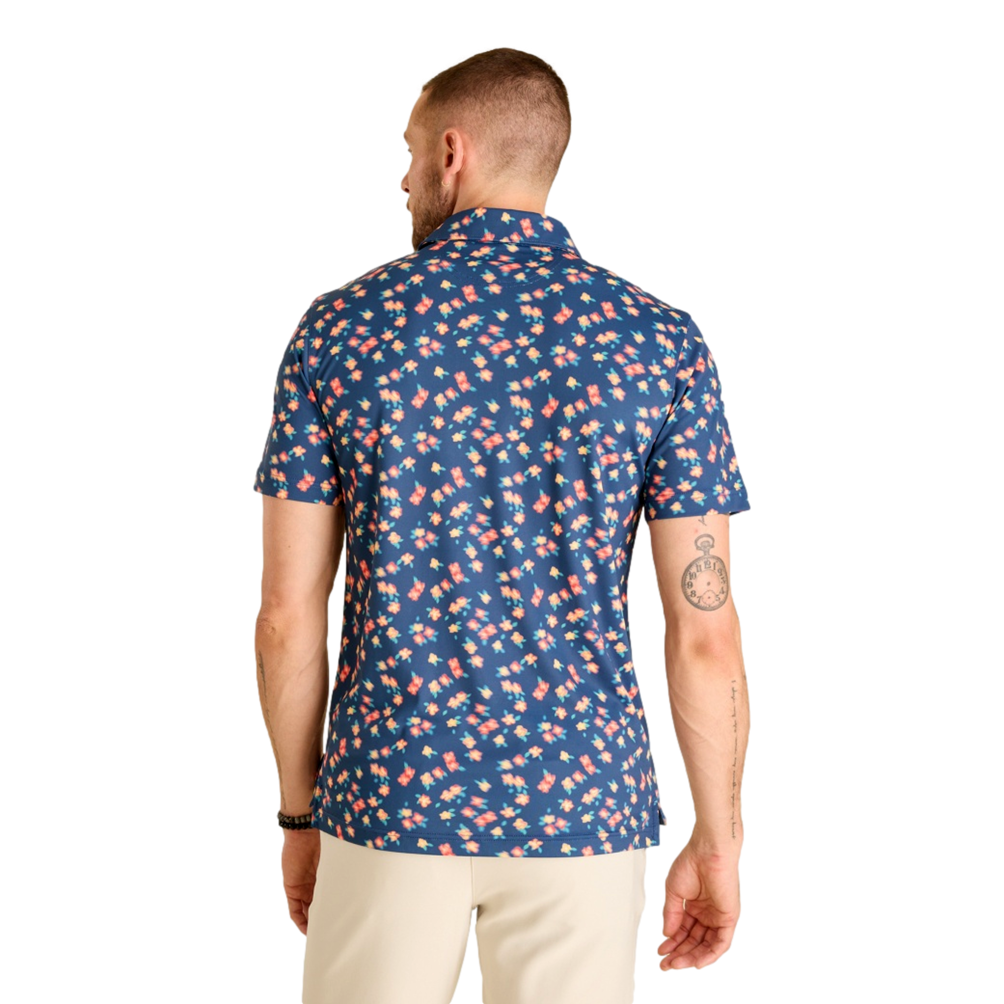 The Flowers In Motion Men's Short Sleeve Golf Polo Shirt