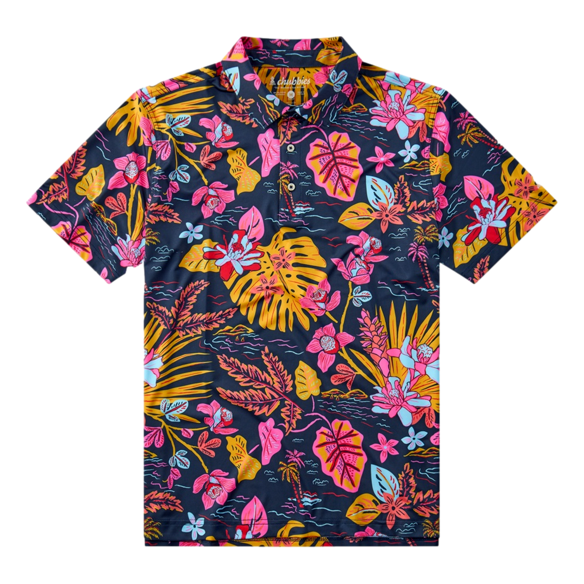 The Leafscape Men's Short Sleeve Golf Polo Shirt