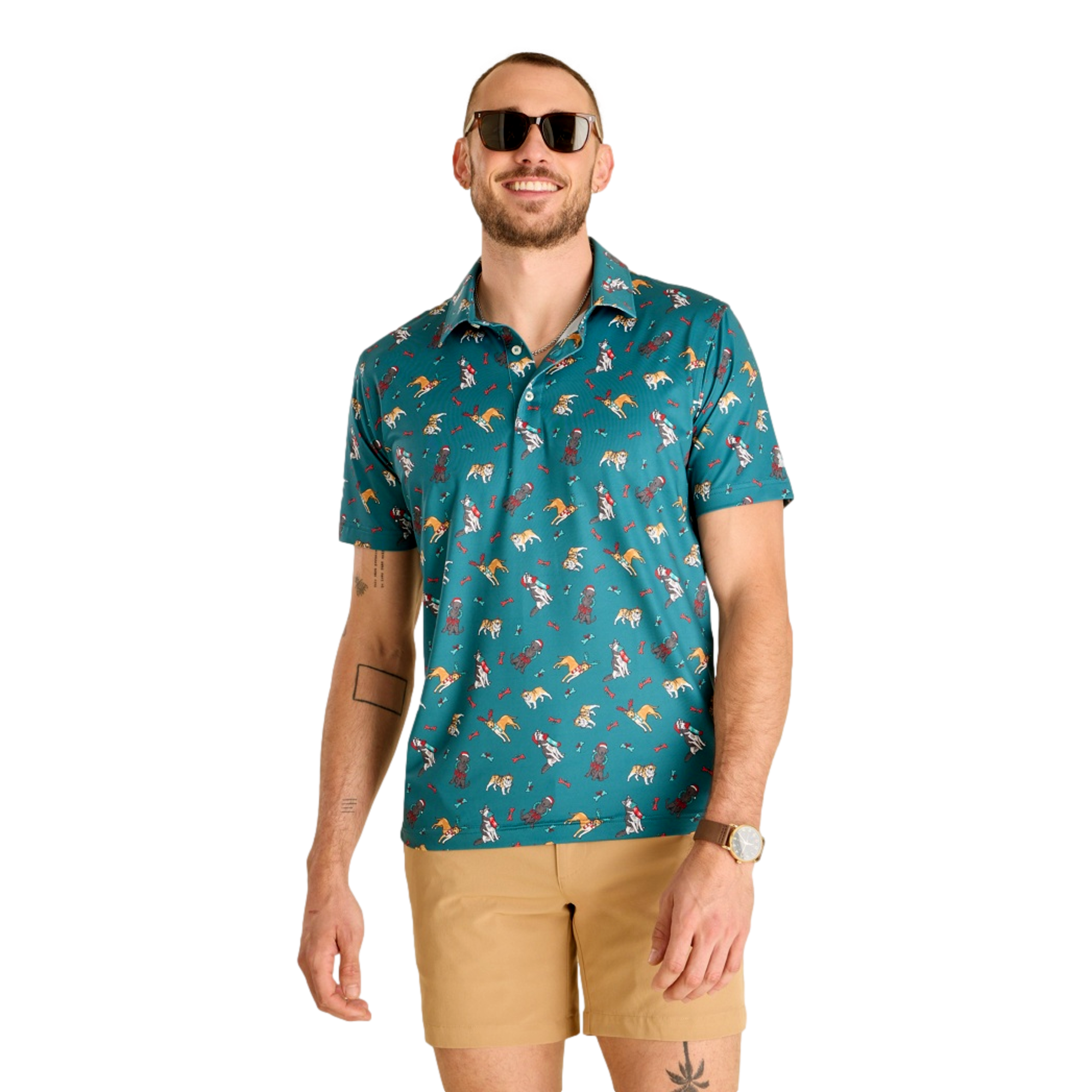 The That's The Spirit Men's Short Sleeve Golf Polo Shirt