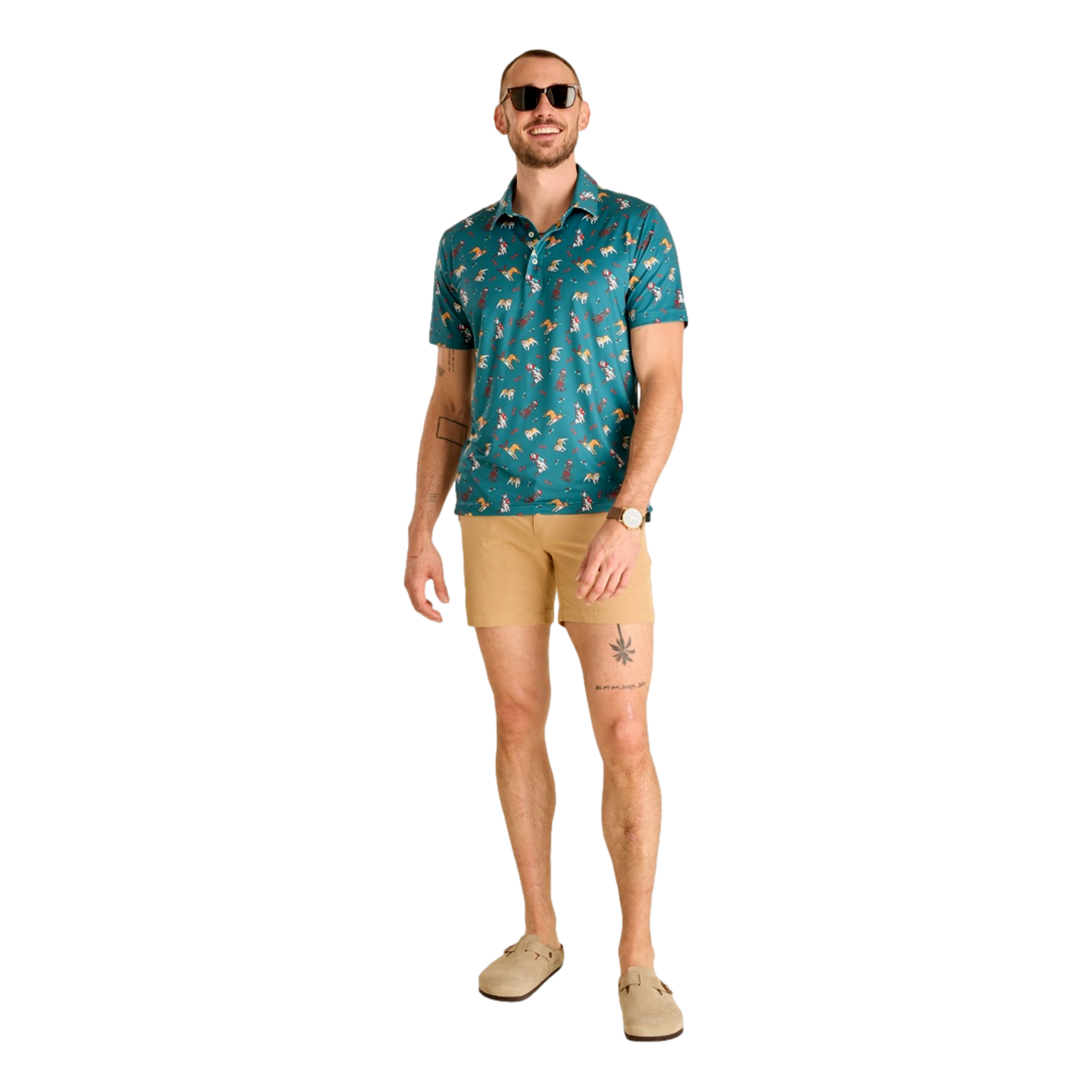 The That's The Spirit Men's Short Sleeve Golf Polo Shirt