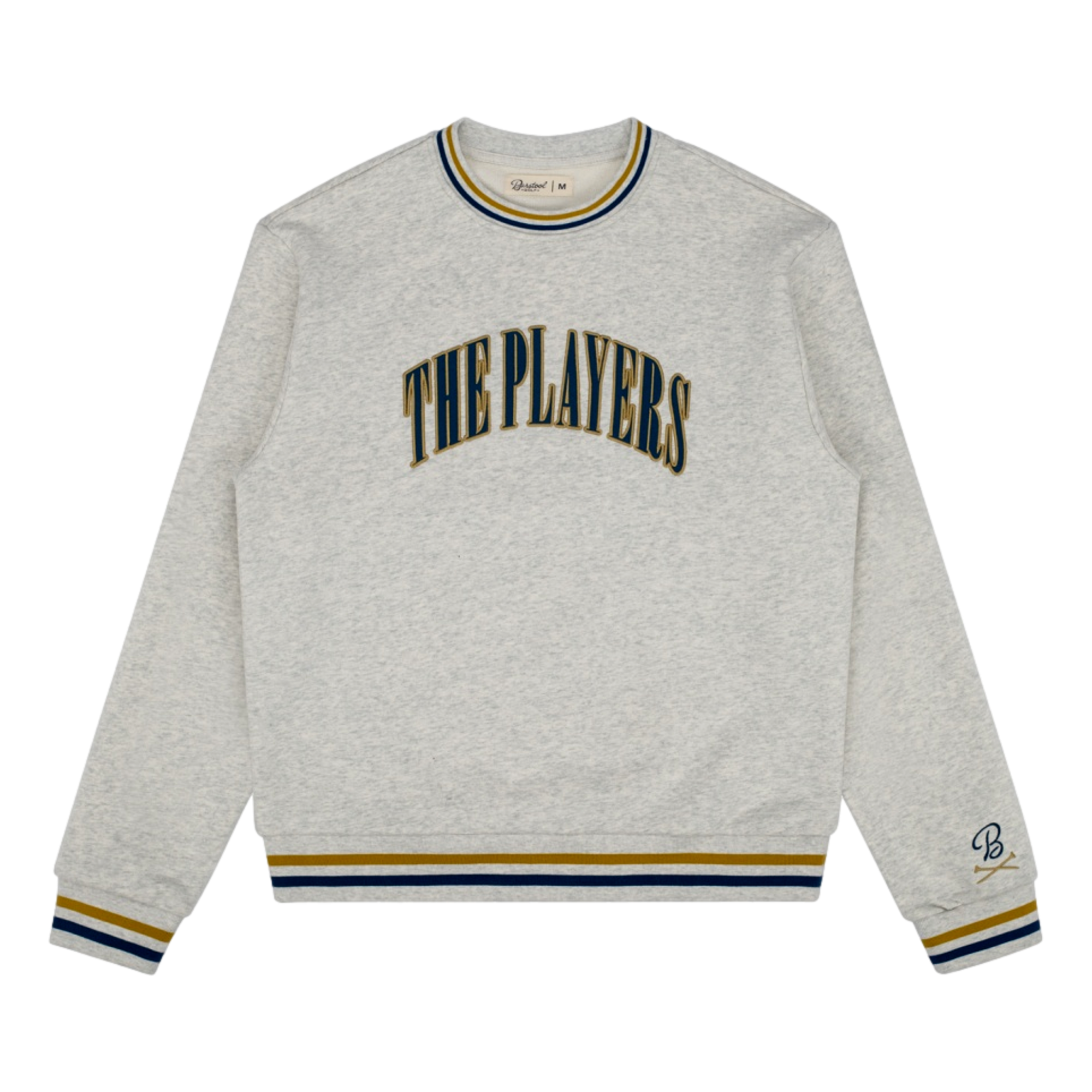 The Players Ribbed Striped Crewneck Sweatshirt