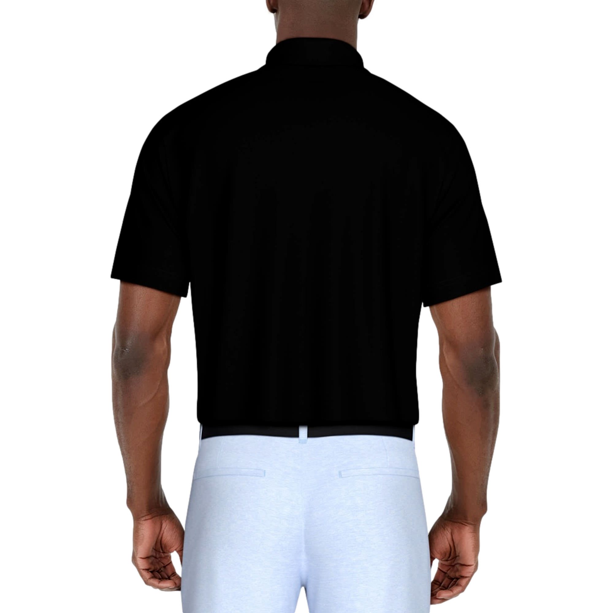 Big and Tall Airflux Solid Mesh Men's Short Sleeve Golf Polo Shirt