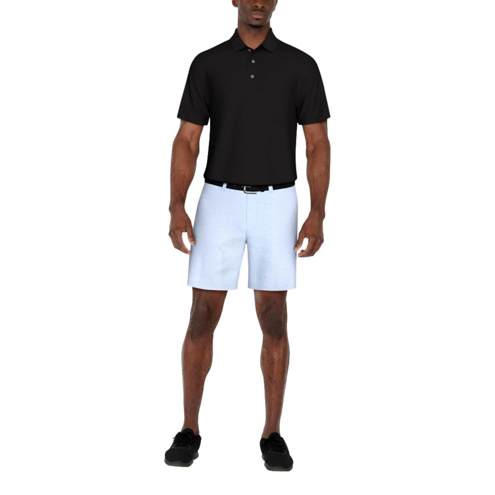 Big and Tall Airflux Solid Mesh Men's Short Sleeve Golf Polo Shirt