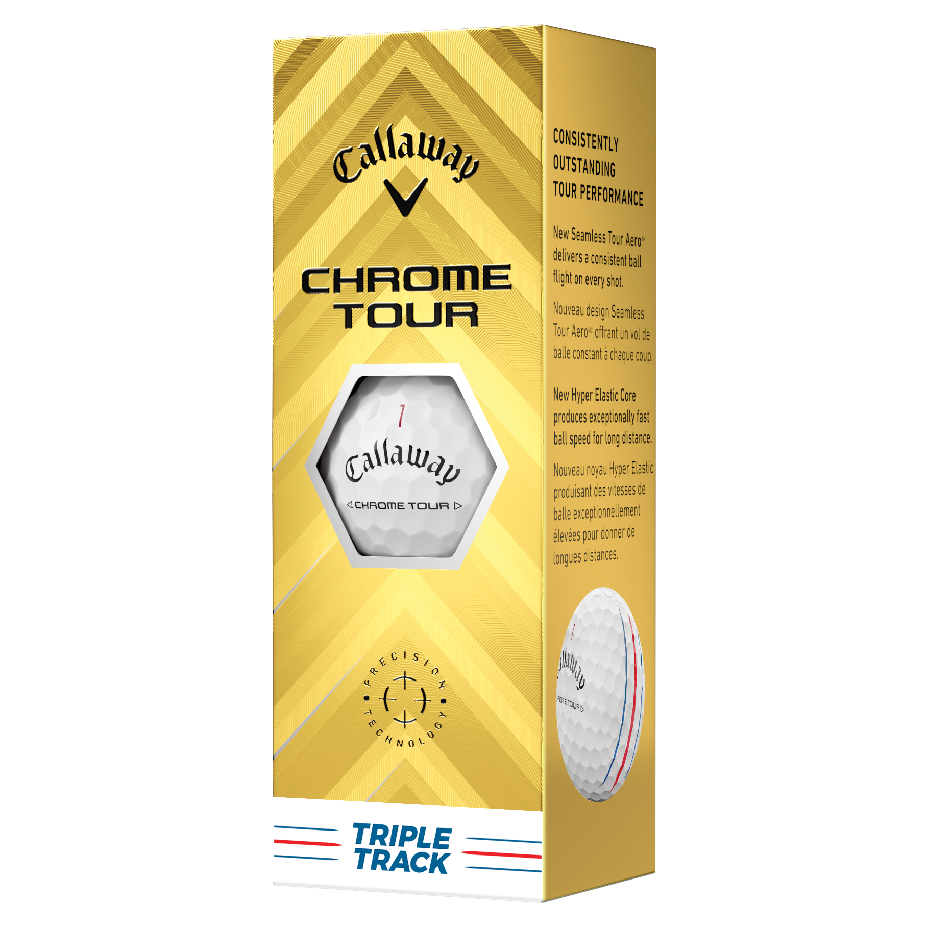Chrome Tour Triple Track 4-Dozen Brick 2024 Golf Balls