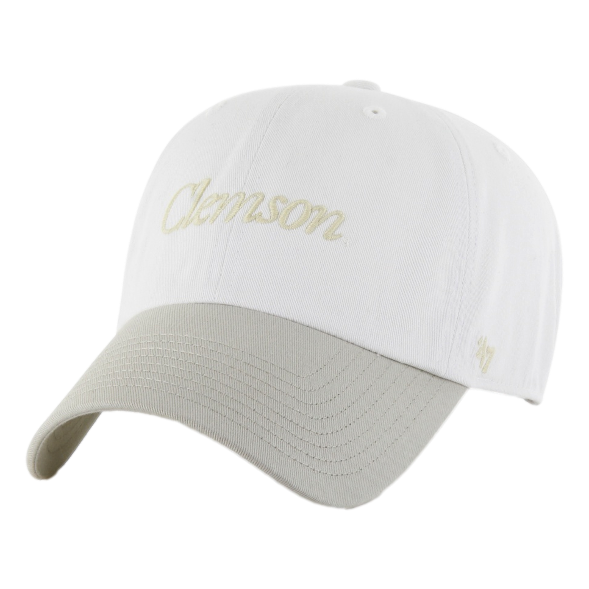 Clemson University Found Script Two Tone Clean Up Men's Golf Hat