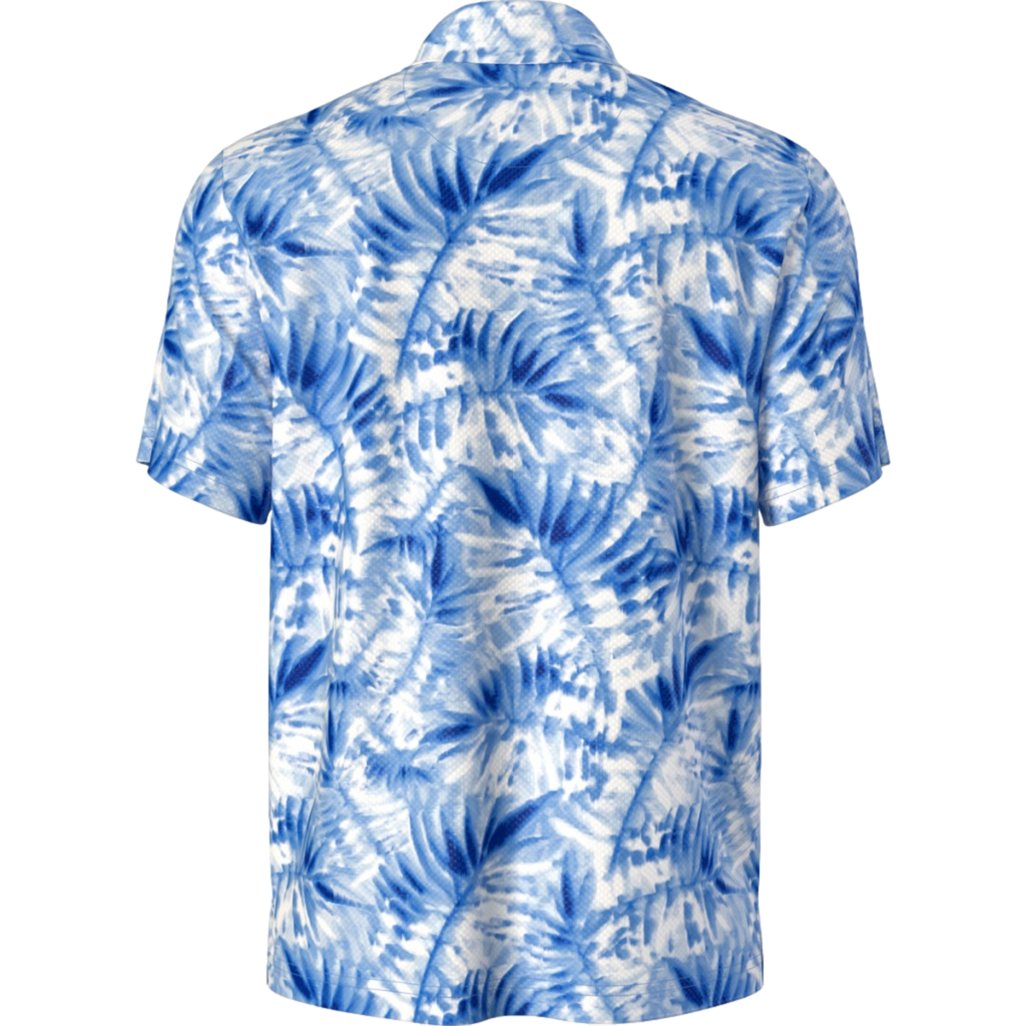 Tropical Leaf Print Boys Polo Shirt