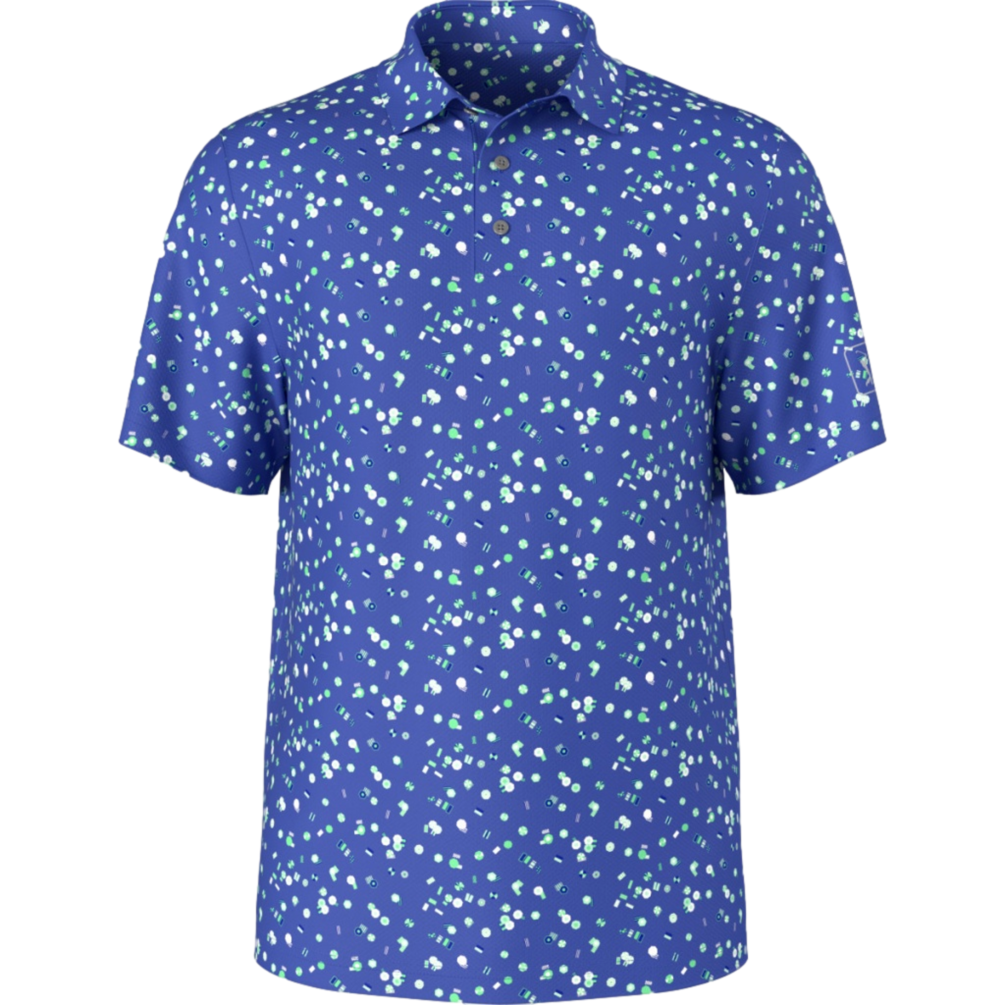 Umbrella Geo Printed Boys Polo Shirt