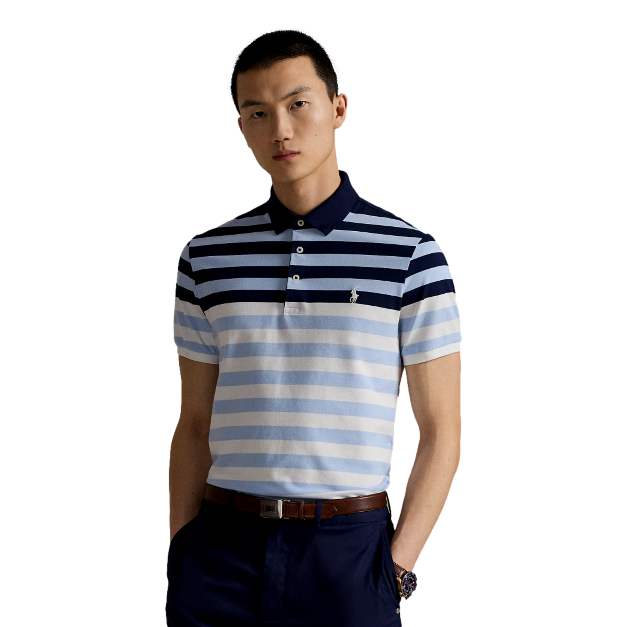 Performance Pique Men's Short Sleeve Golf Polo Shirt