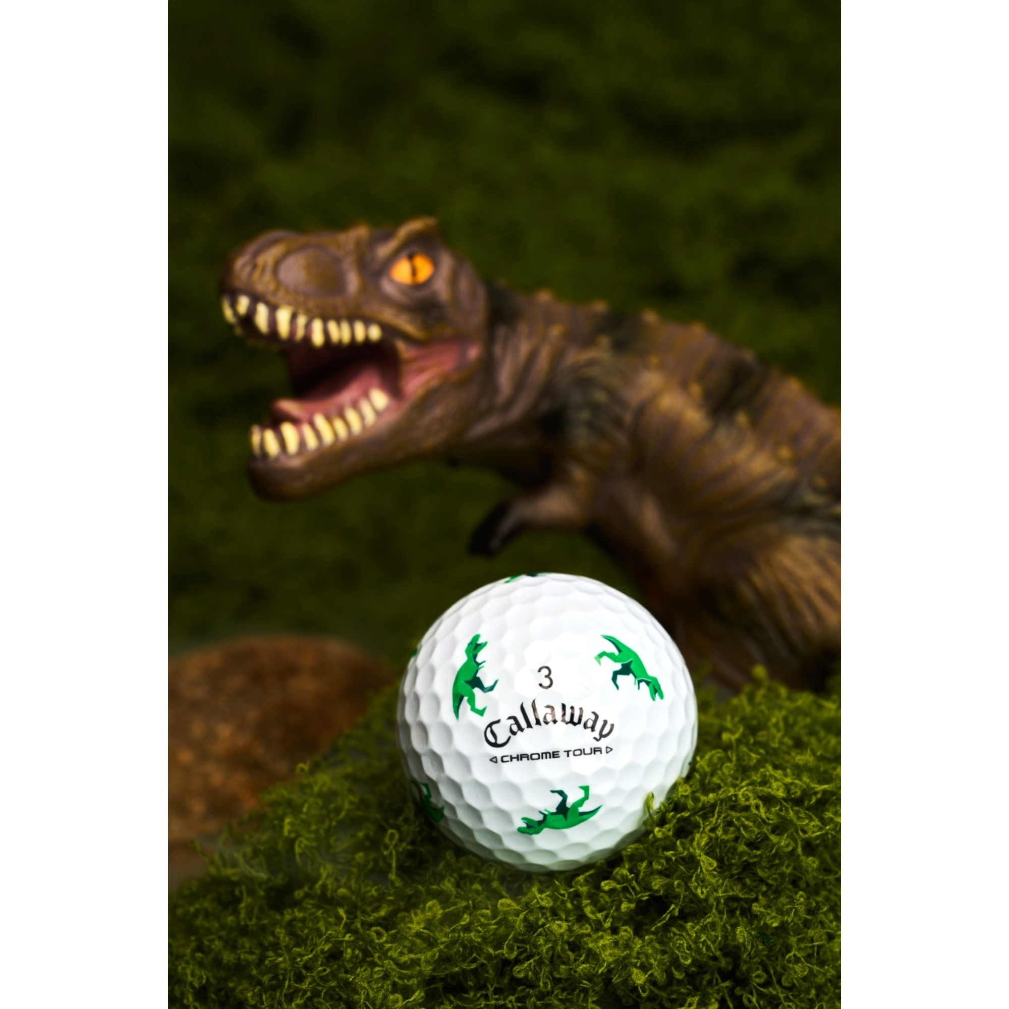 Chrome Tour Jurassic Dinosaurs Golf Balls