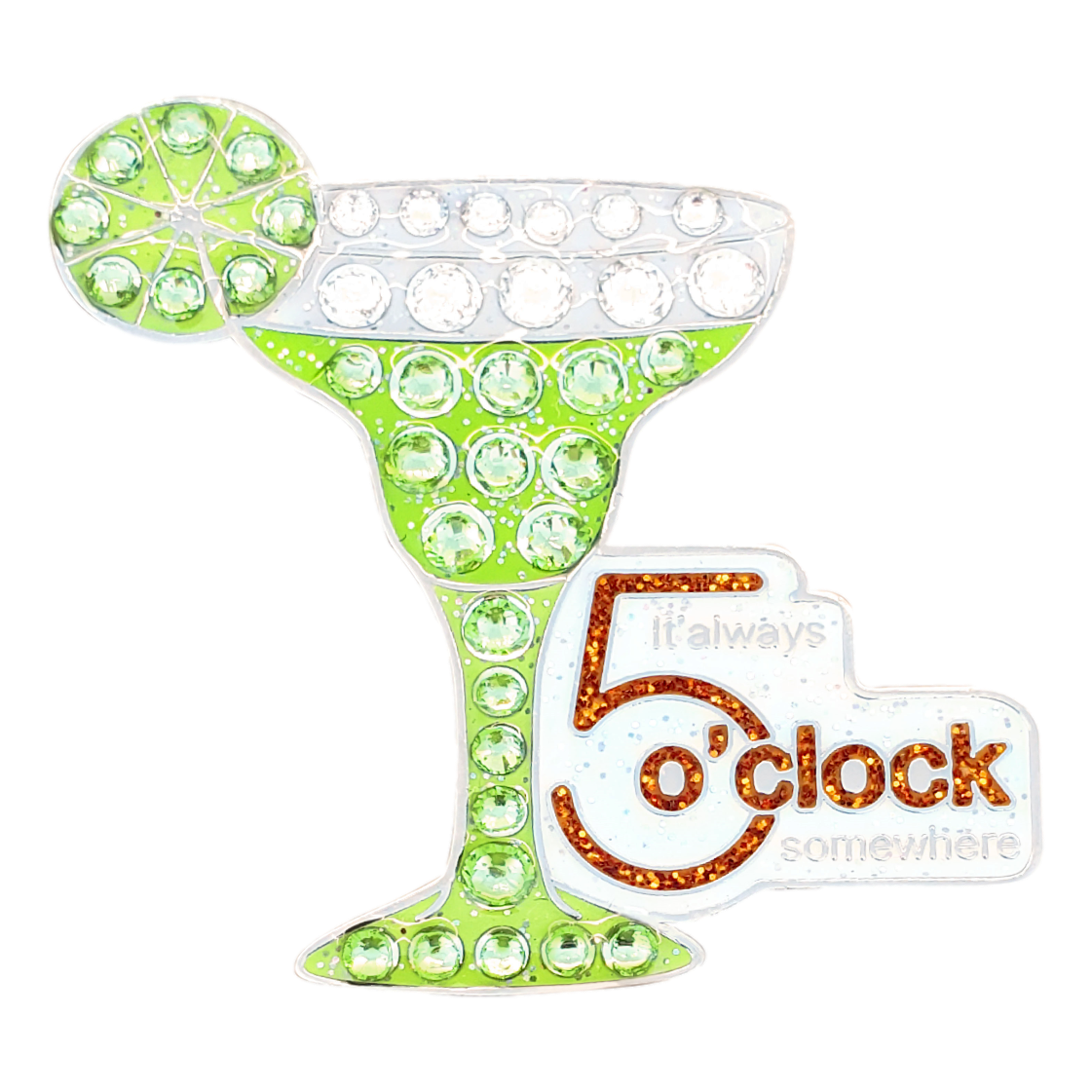 Five O'clock Golf Ball Marker