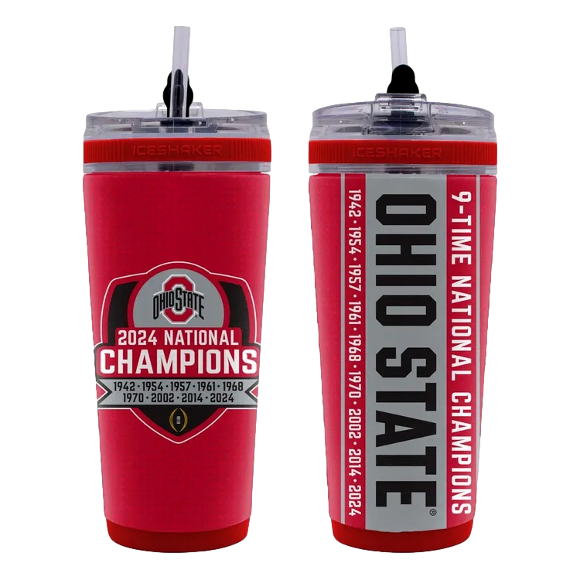 National Football Champions 2024 Ohio State Buckeyes Flex Ice Shaker