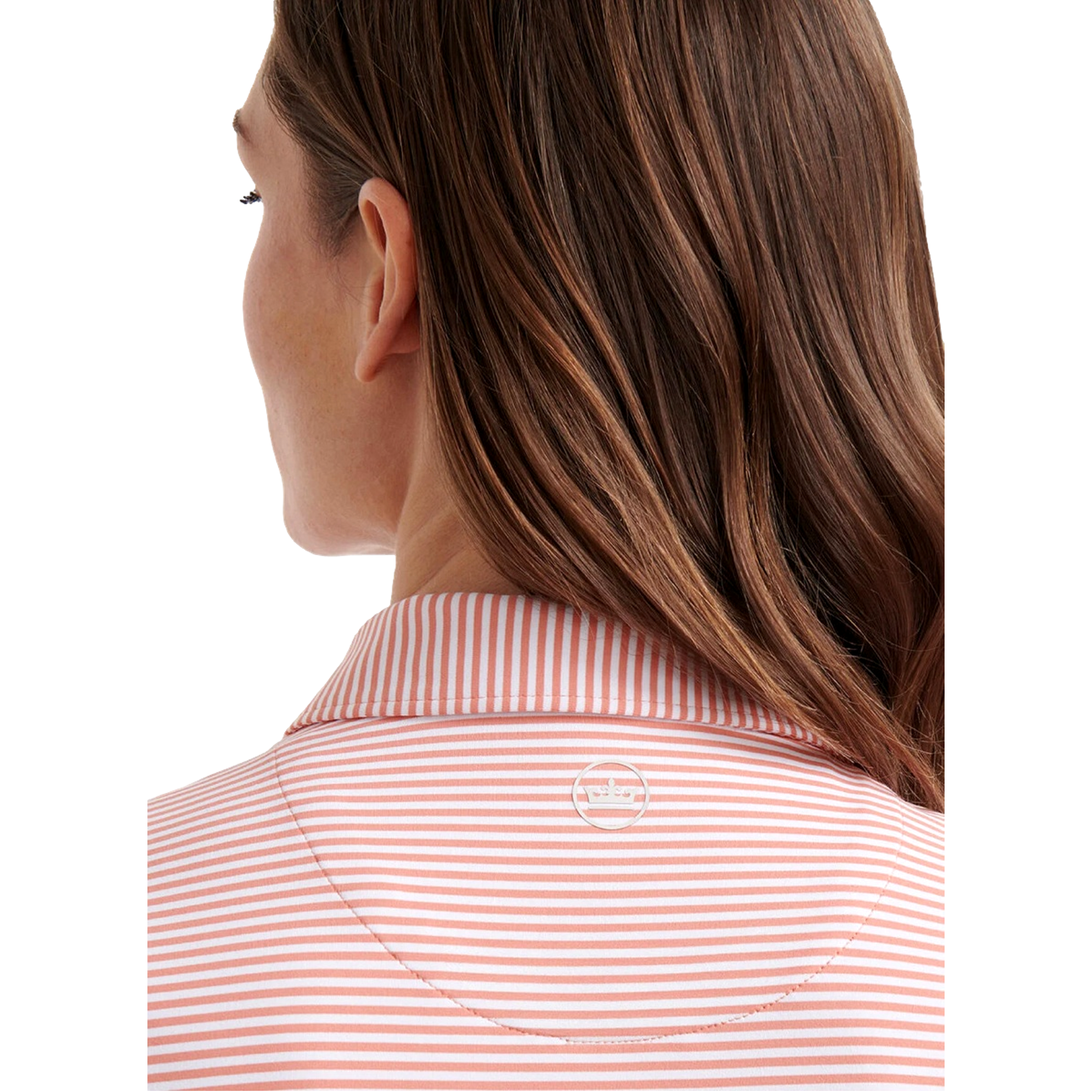 Jubilee Striped Women's Short Sleeve Golf Polo Shirt