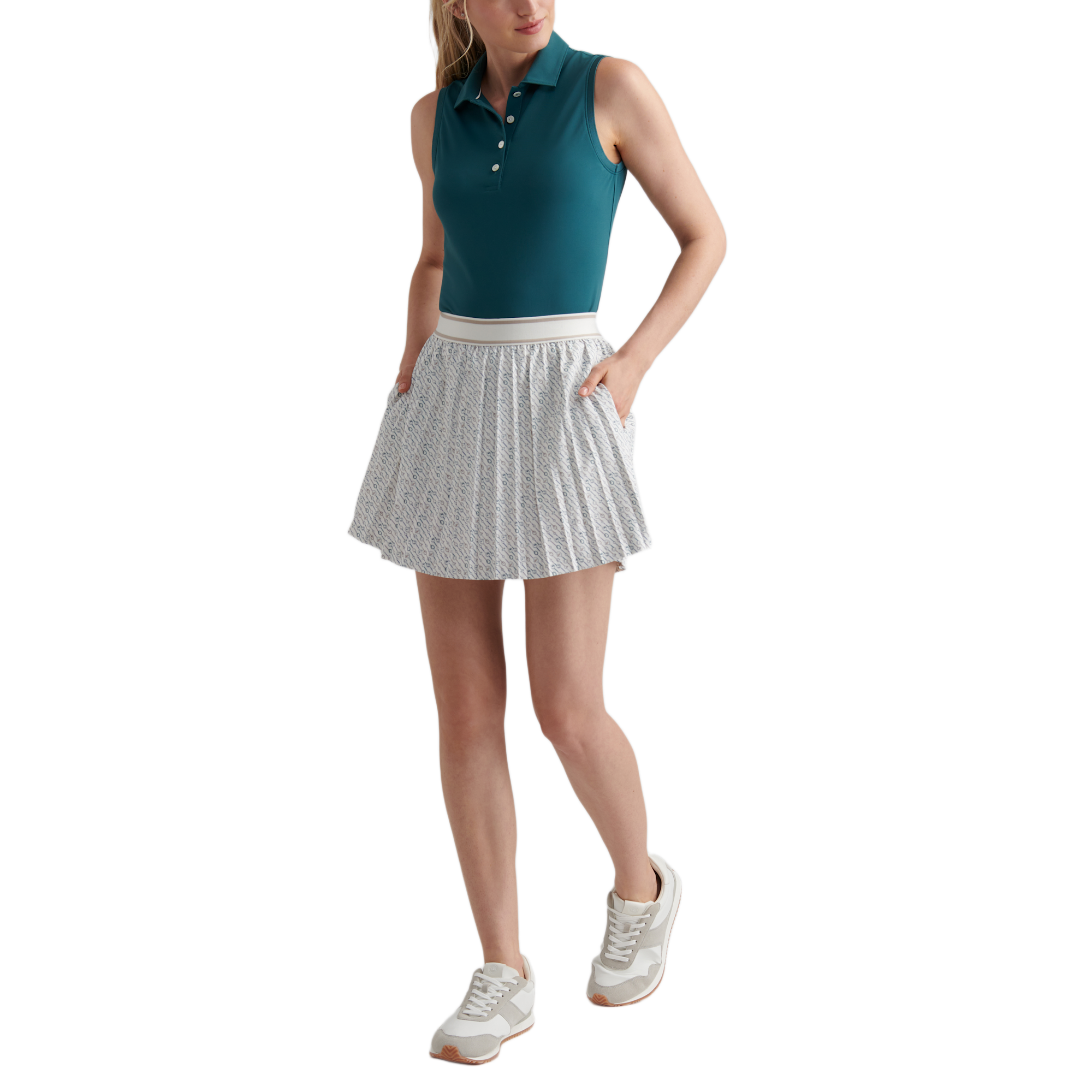 Mickey Social Club Pleated Women's 15" Golf Skort