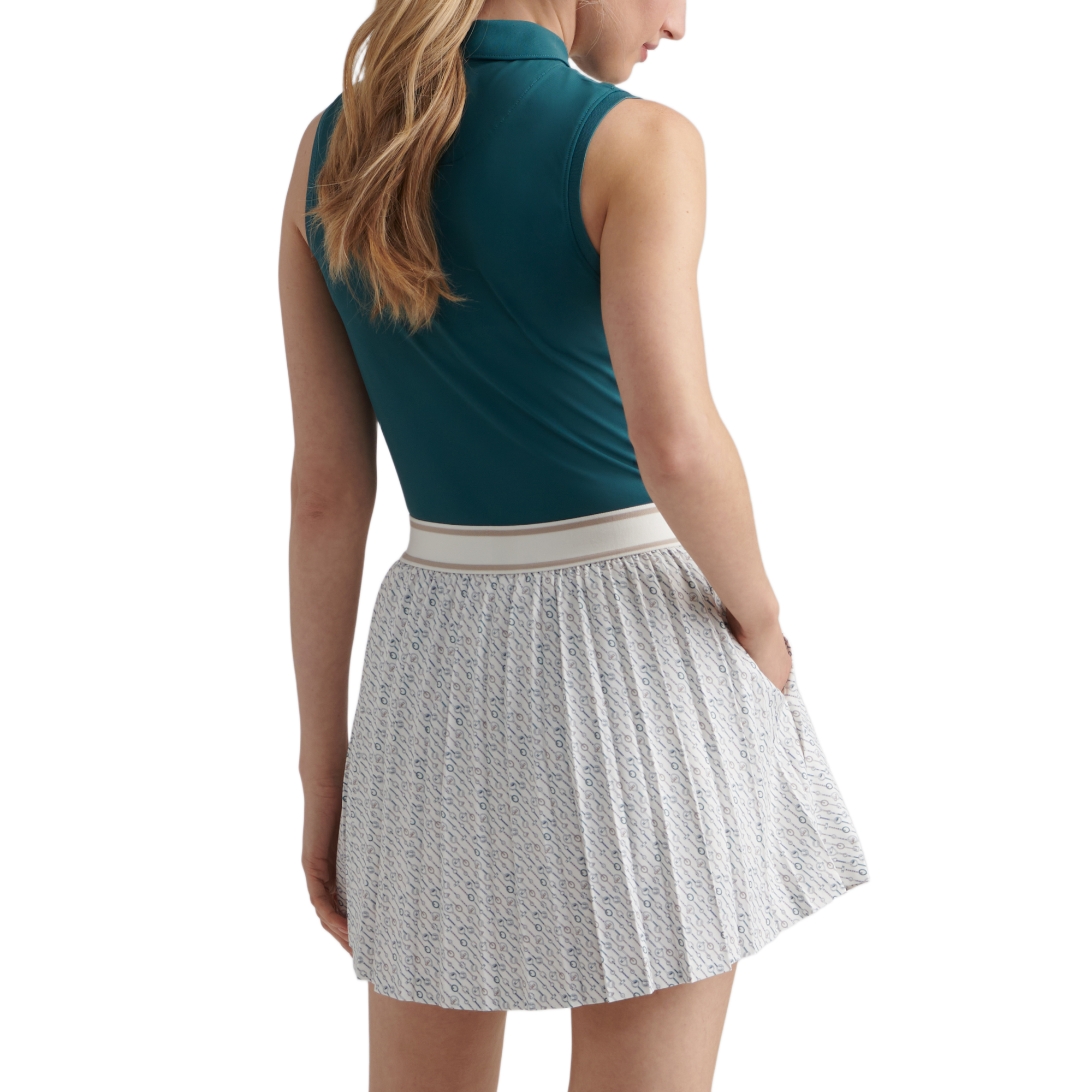 Mickey Social Club Pleated Women's 15" Golf Skort