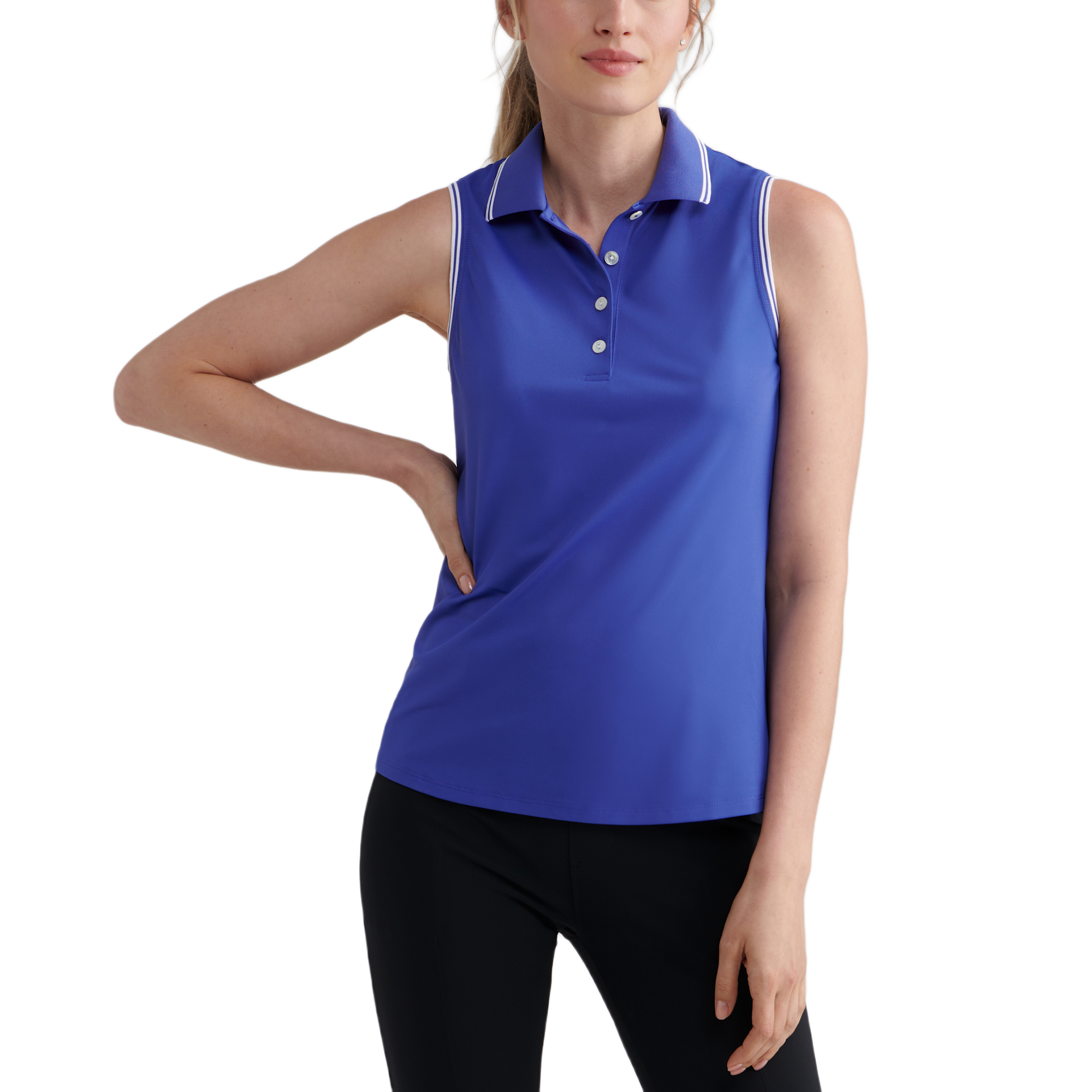 Canterbury Tipped Sport Women's Sleeveless Golf Polo Shirt