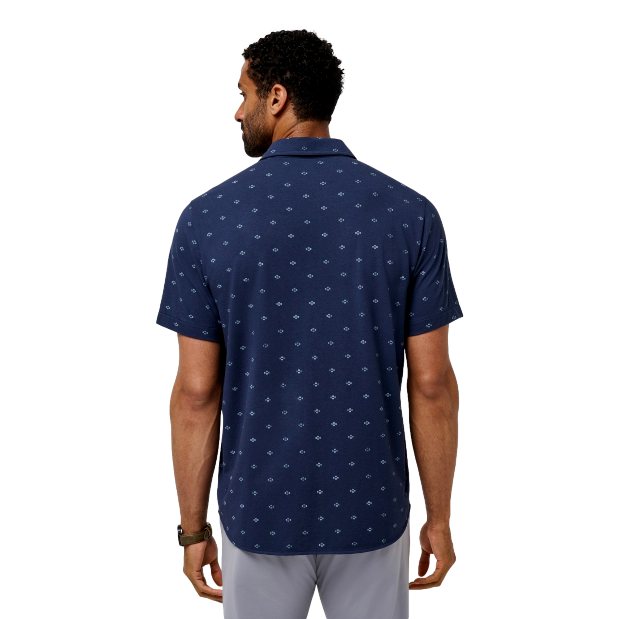 Shore Of It Short Sleeve Men's Button Down Golf Polo Shirt