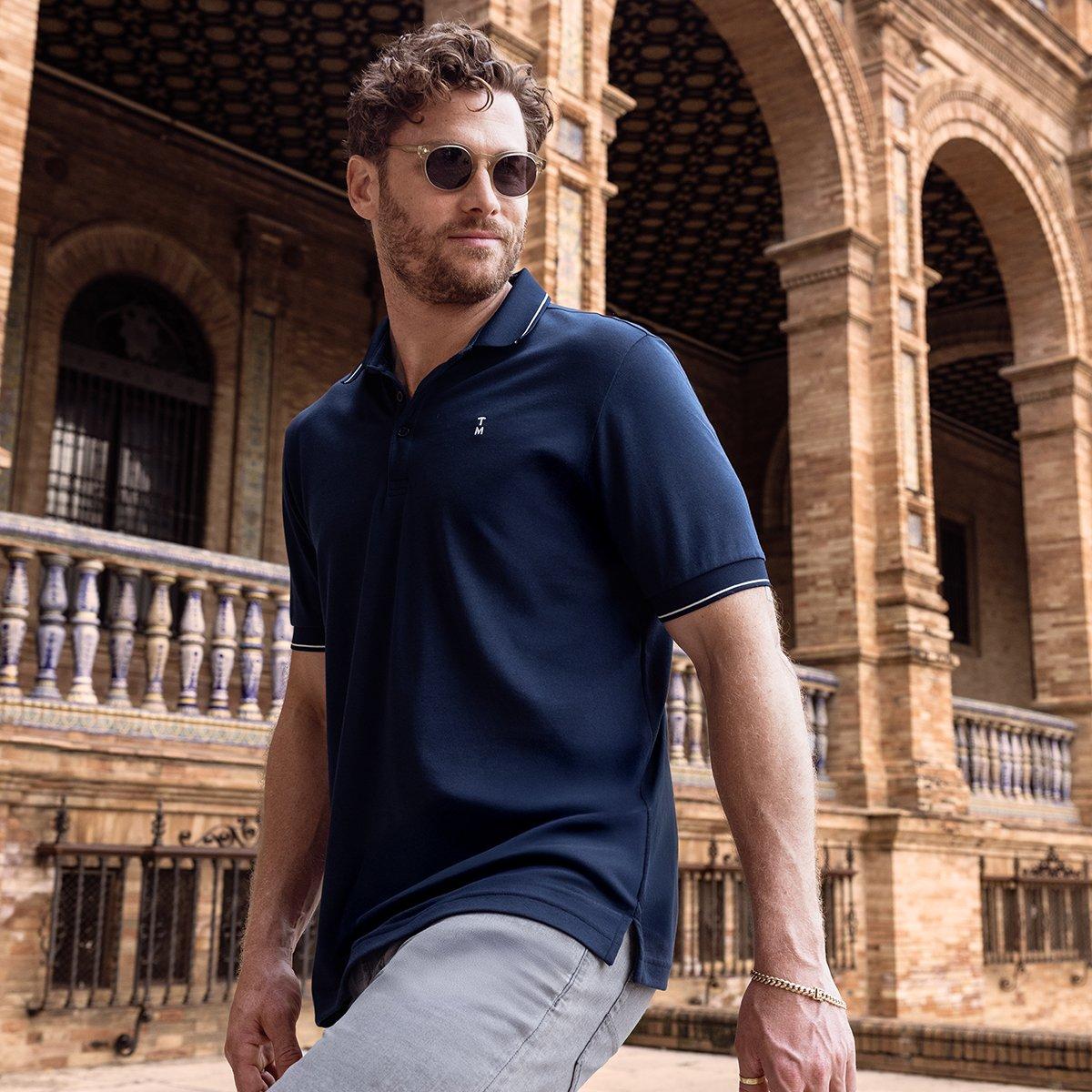 Happier Hour Men's Short Sleeve Golf Polo Shirt