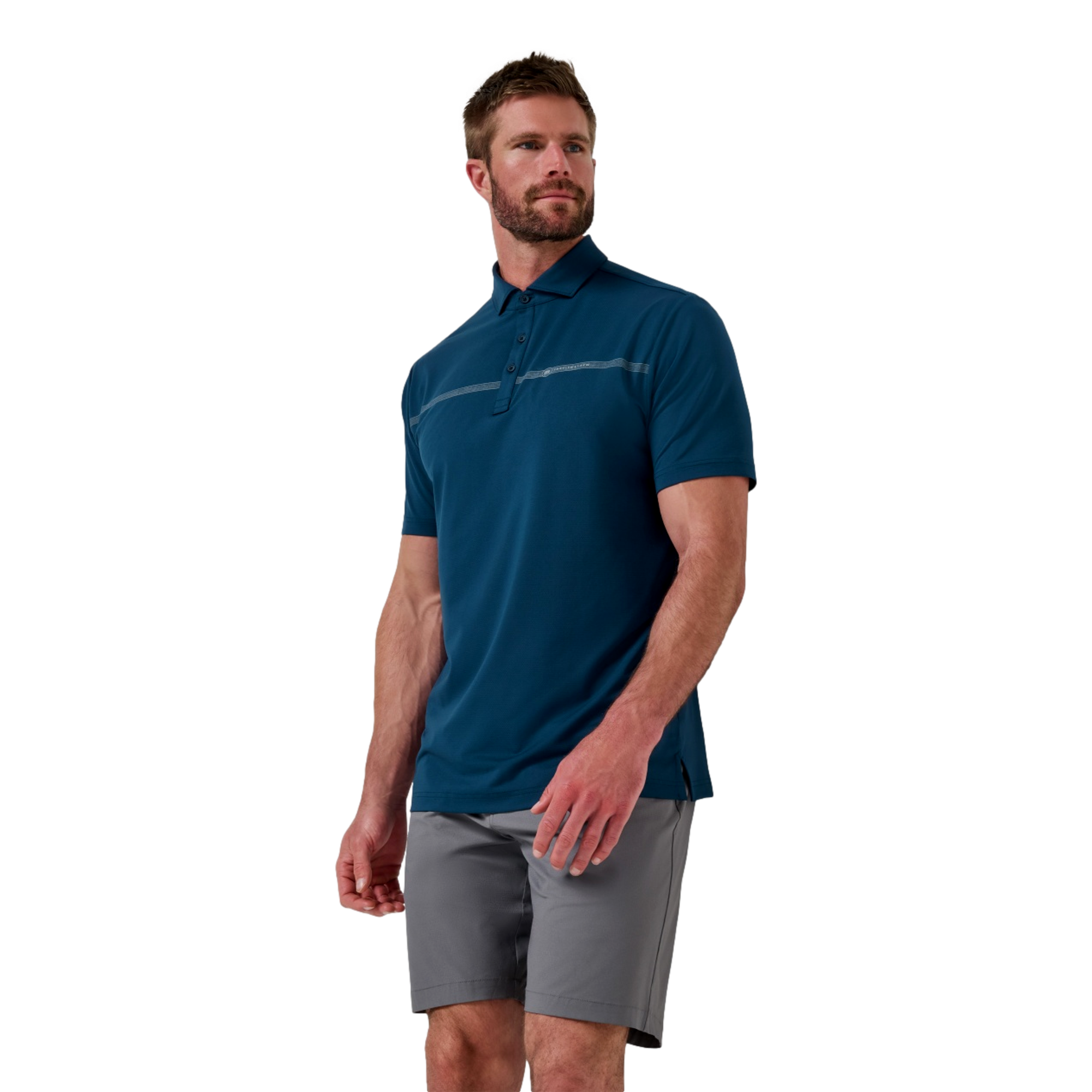 The Heater Men's Short Sleeve Golf Polo Shirt